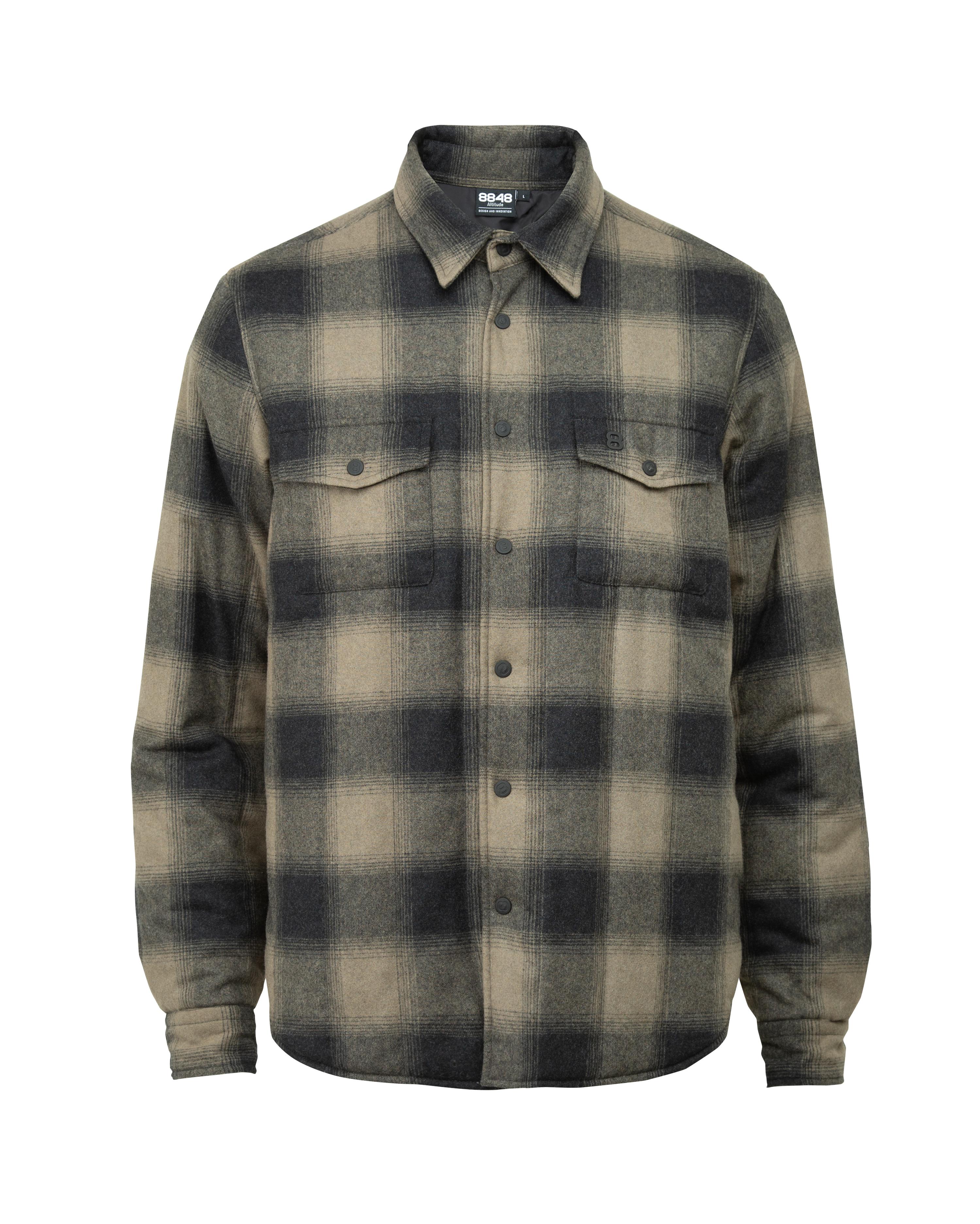 BWS-04 SCOUT OVERSHIRT 9.5 oz. grey ombre check flannel