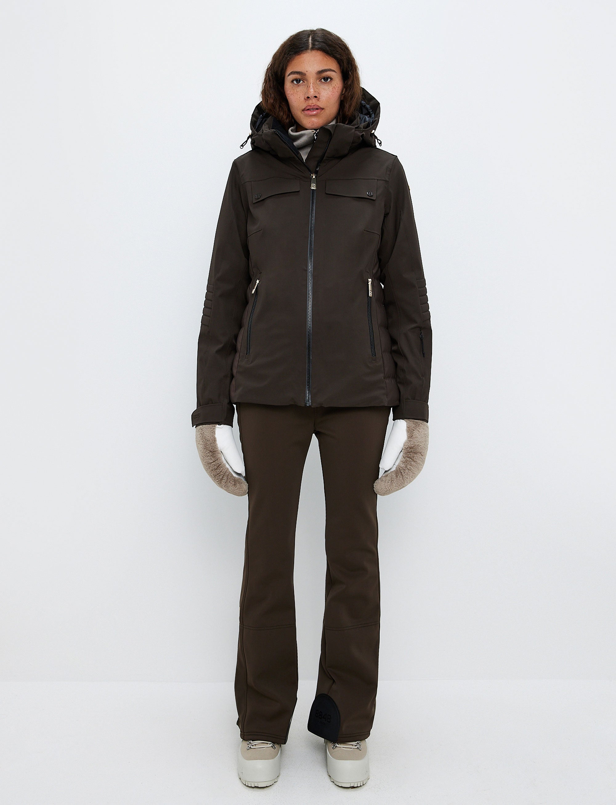 Jodie W Ski Jacket - Coffea