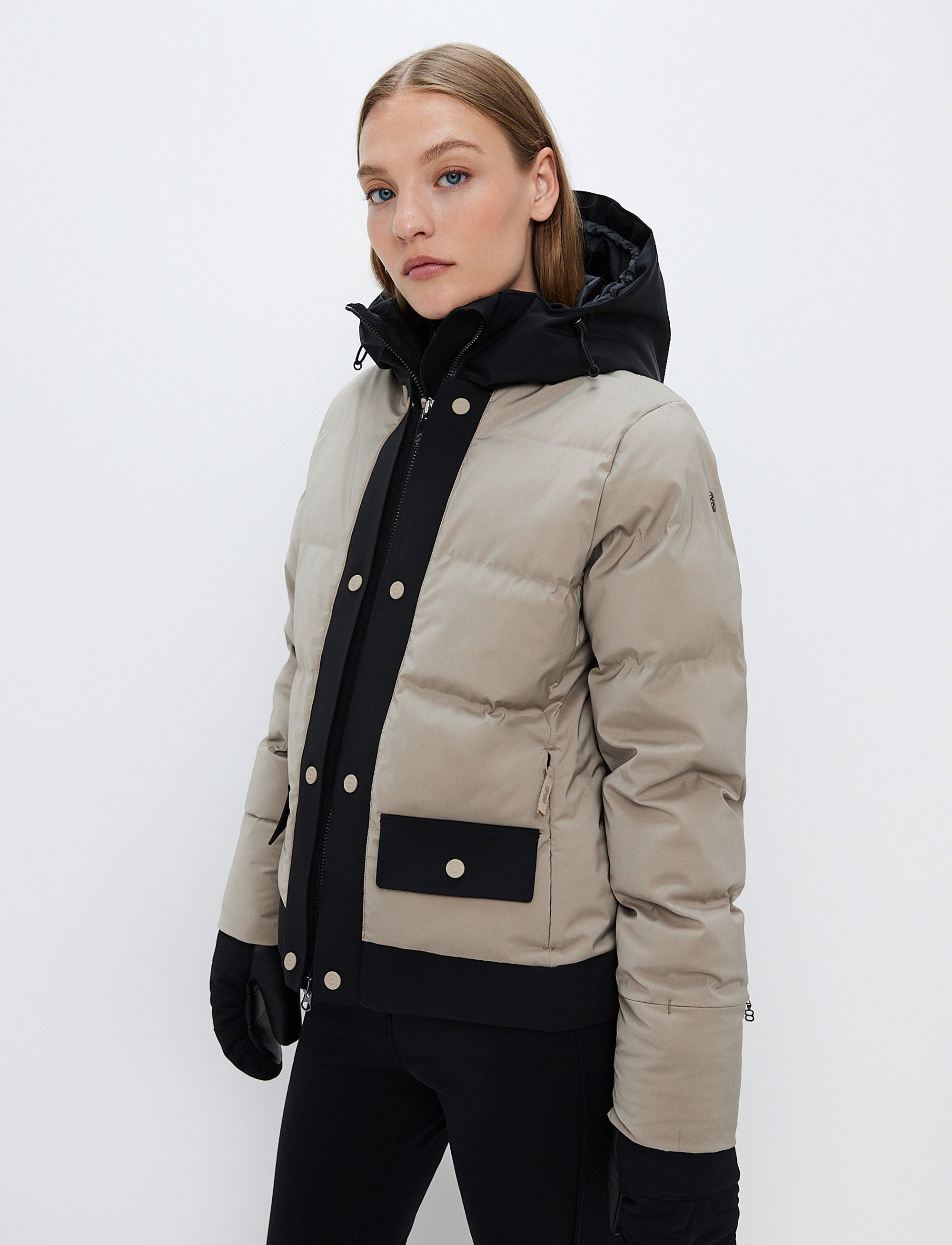 Harlow W Ski Jacket - Lt Beige