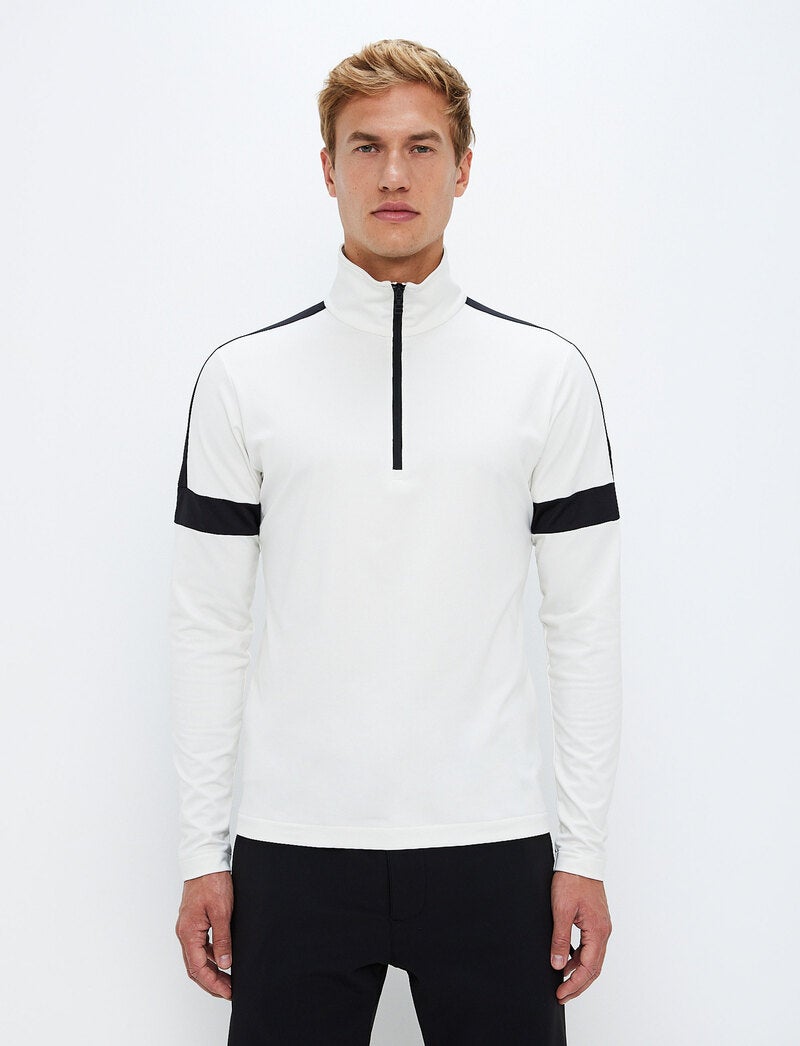 Dino 1/2 Zip Sweat - Blanc