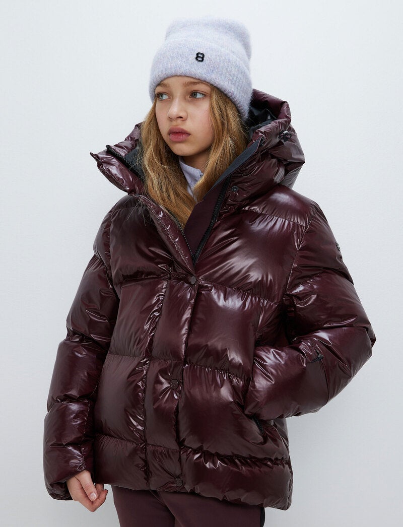 Saga Jr Ski Jacket - Dk Burgundy