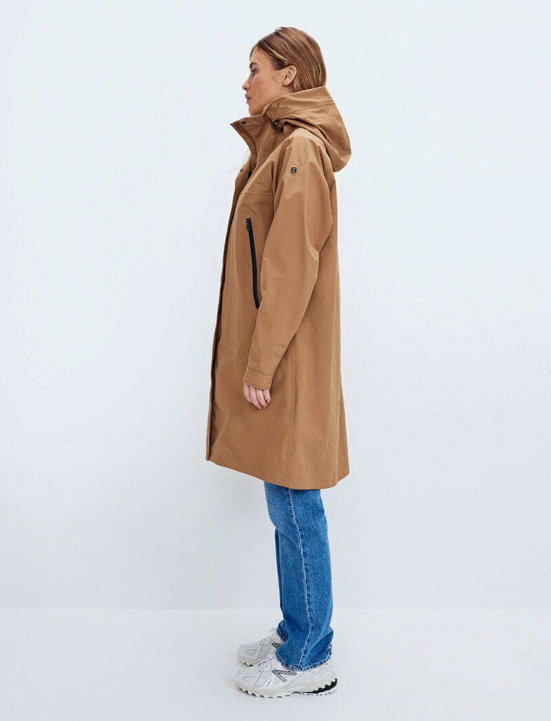 Angela 3L Coat - Camel Brown