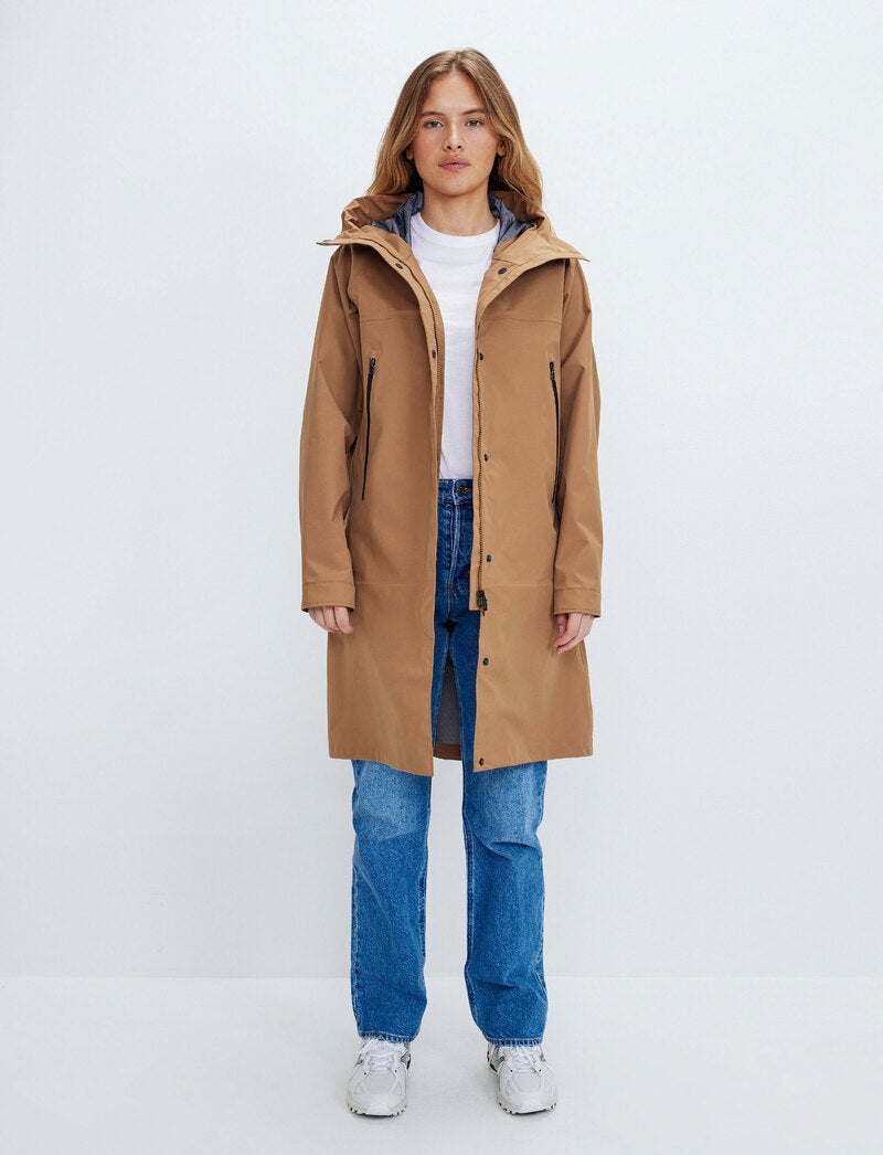 Angela 3L Coat - Camel Brown