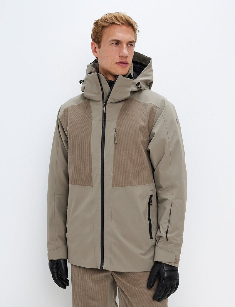 Andrew Cord Ski Jacket - Lt Beige