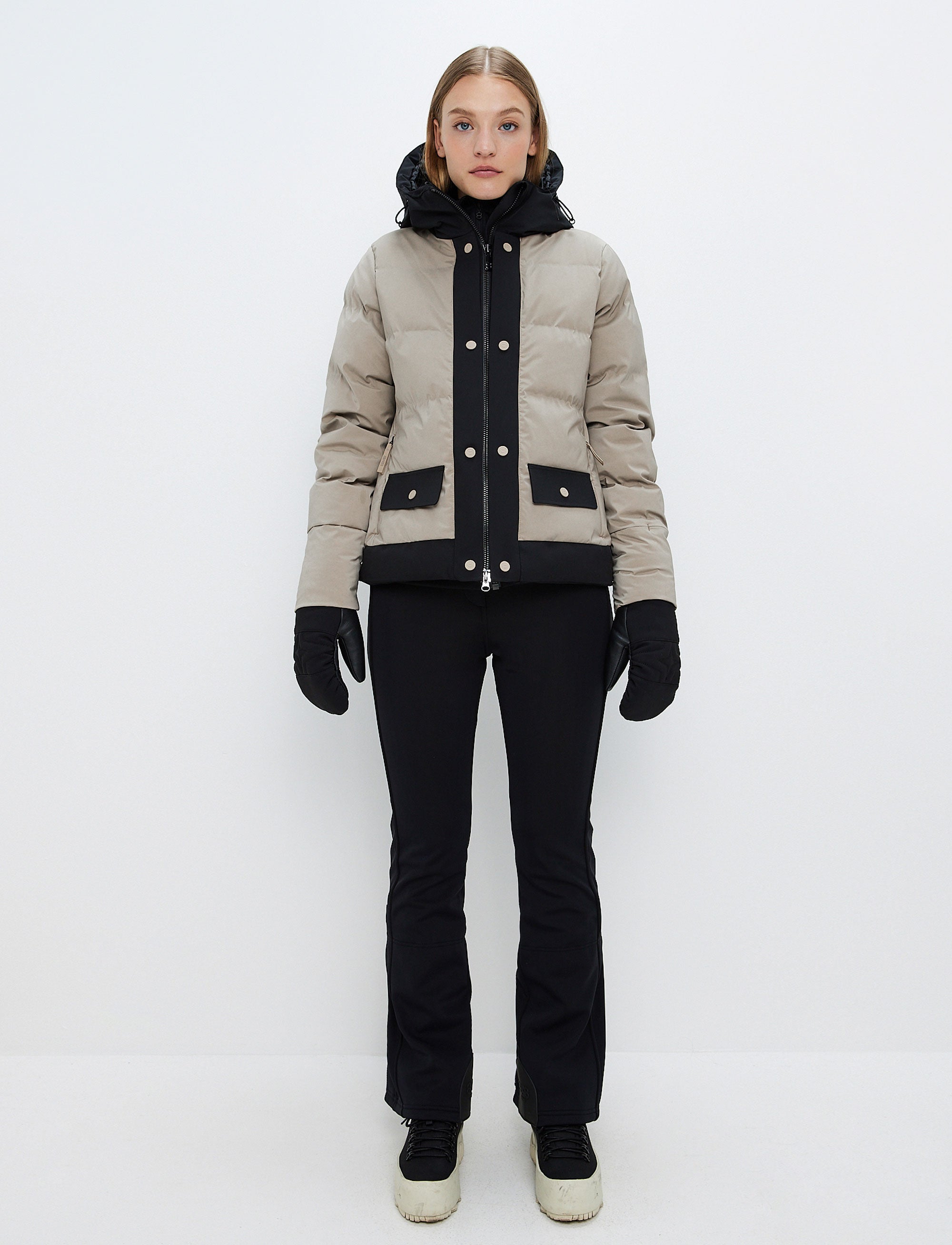 Harlow W Ski Jacket - Lt Beige