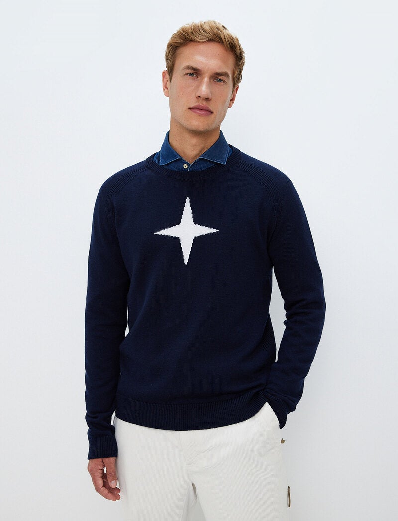 Star Merino Sweat - Navy