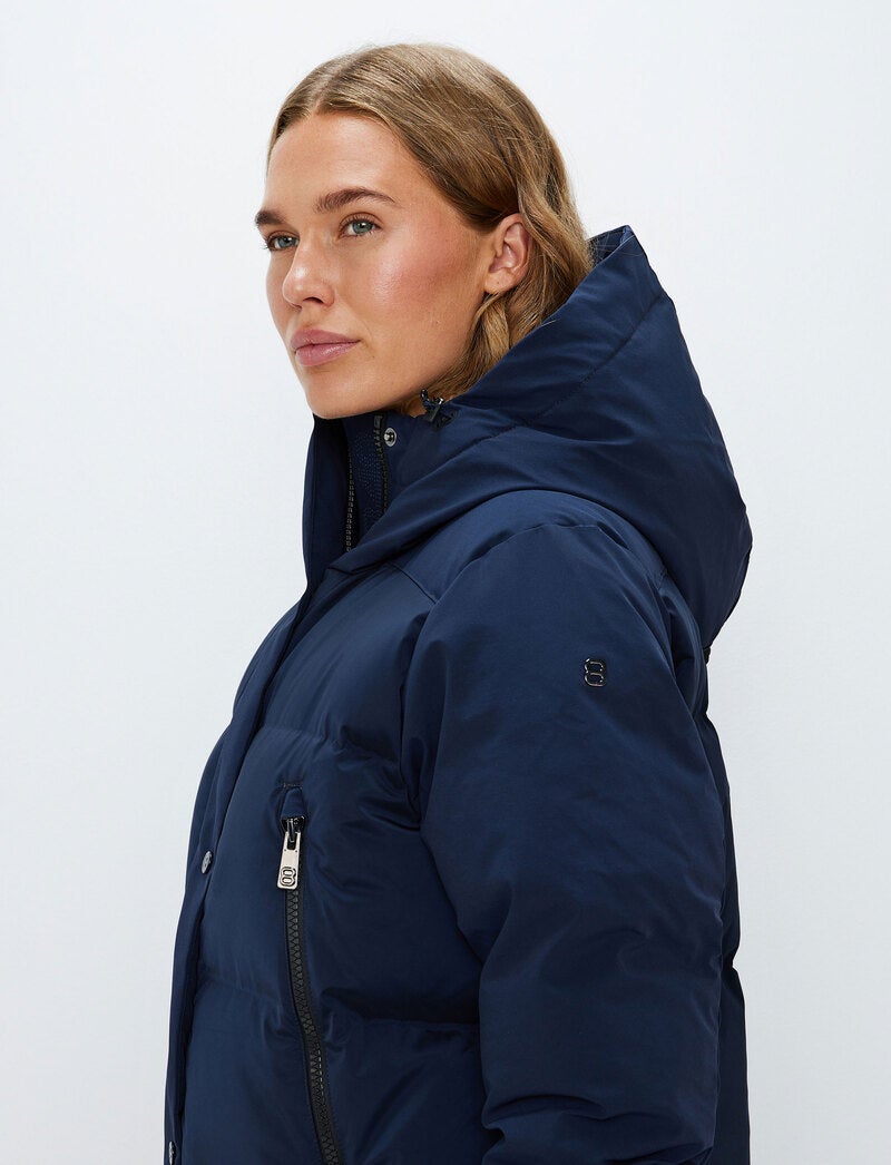 Lilly W Down Coat - Navy