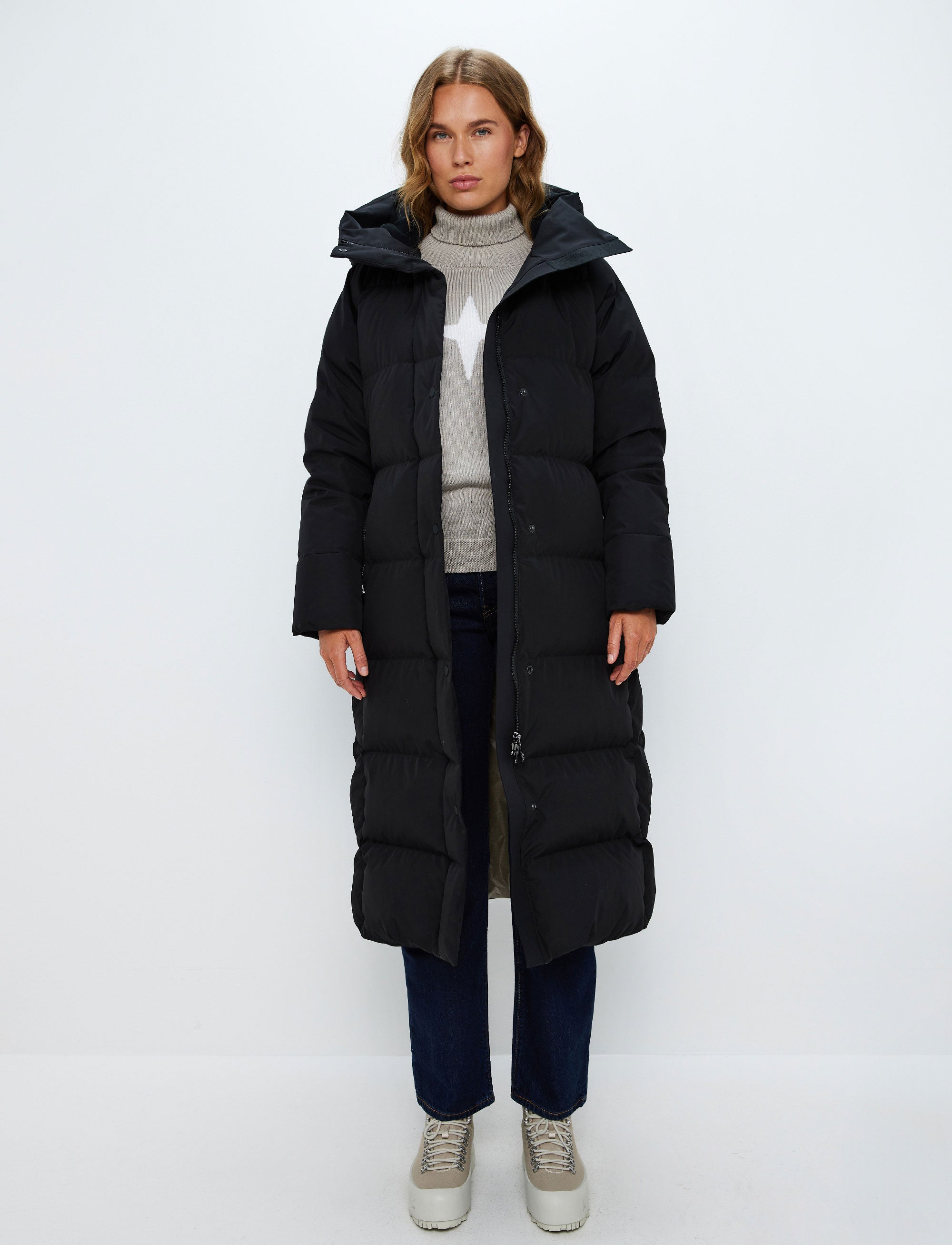 Ruth W Down Coat - Black