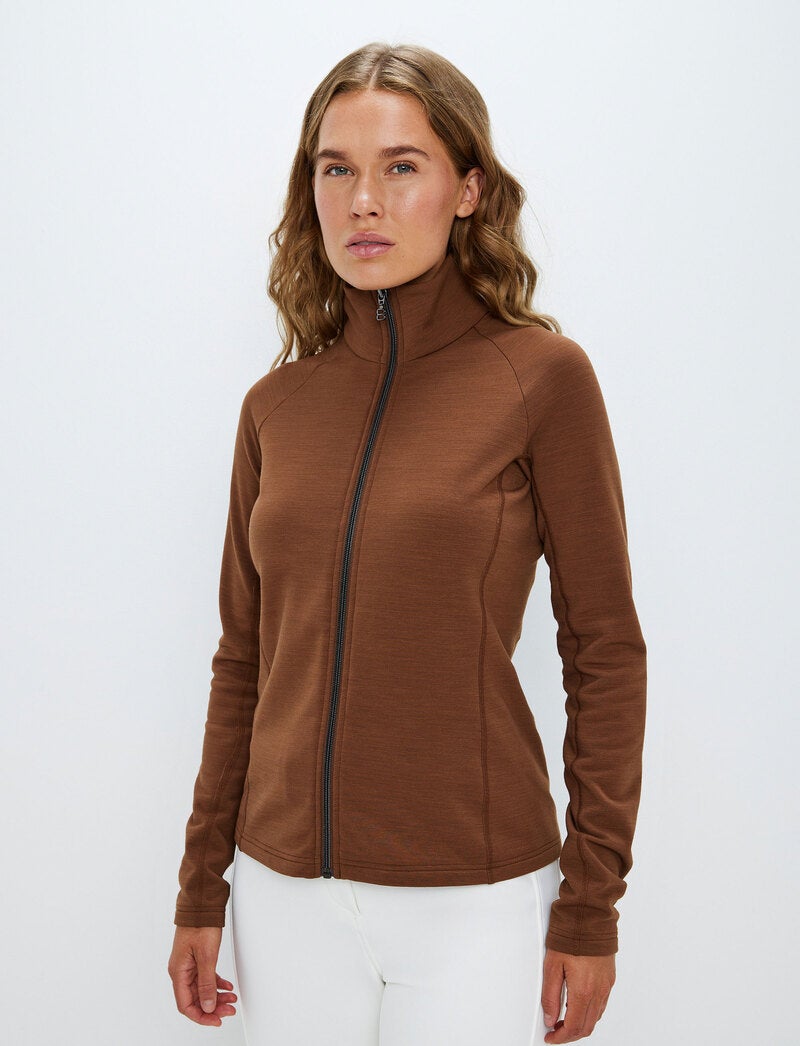 Hallie W Wool Sweat - Cashmere Brown