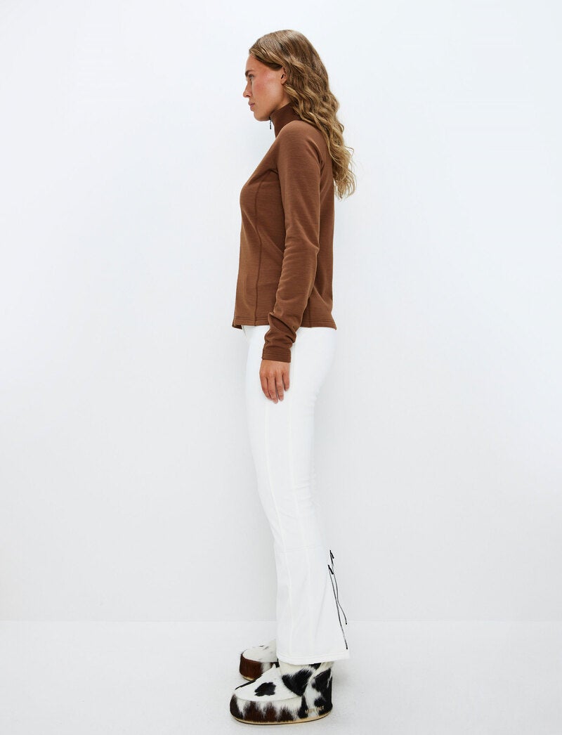 Hallie W Wool Sweat - Cashmere Brown