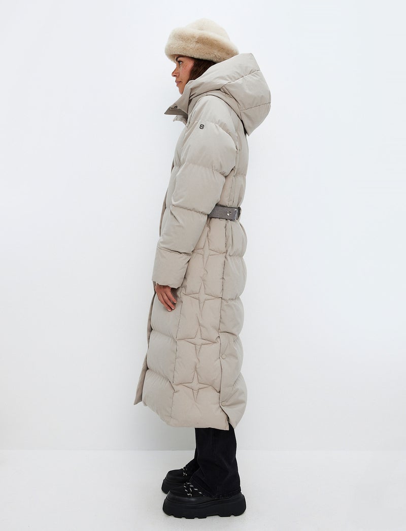 Ruth W Down Coat - Lt Beige