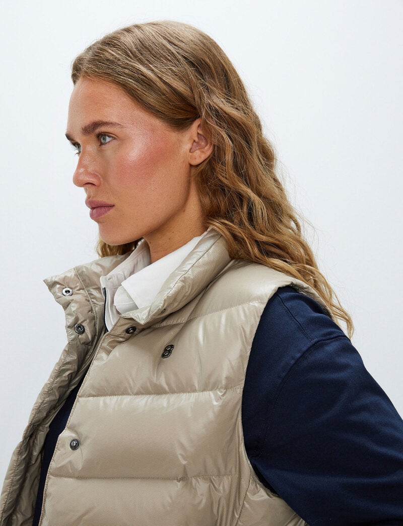 Bella W Down Vest - Lt Beige