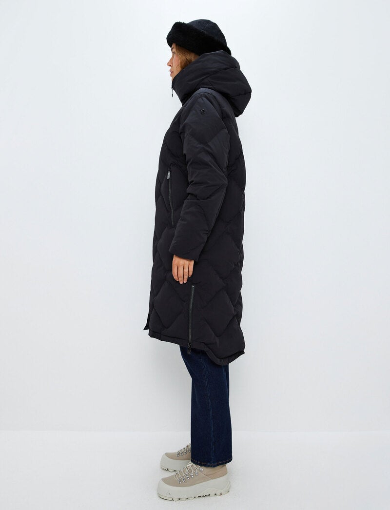 Gwen W Down Coat - Black