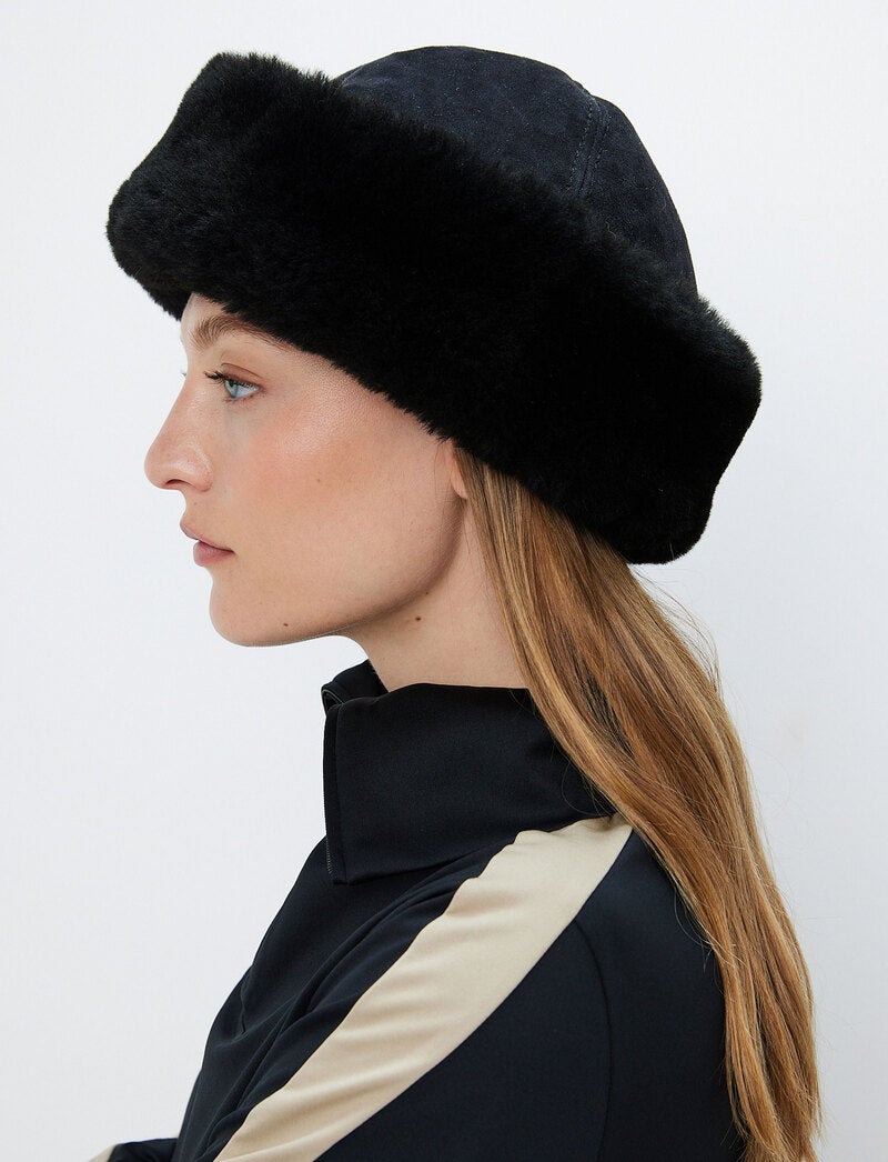 Lola Shearling Hat Black 8848 Altitude