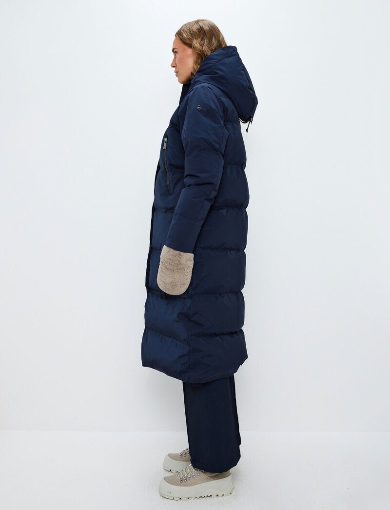 Lilly W Down Coat - Navy