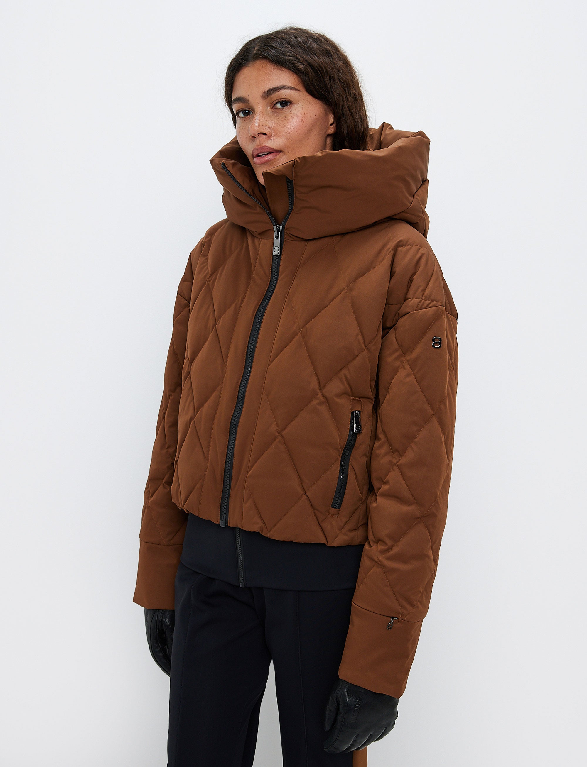 Hildi W Ski Puffer - Cashmere Brown