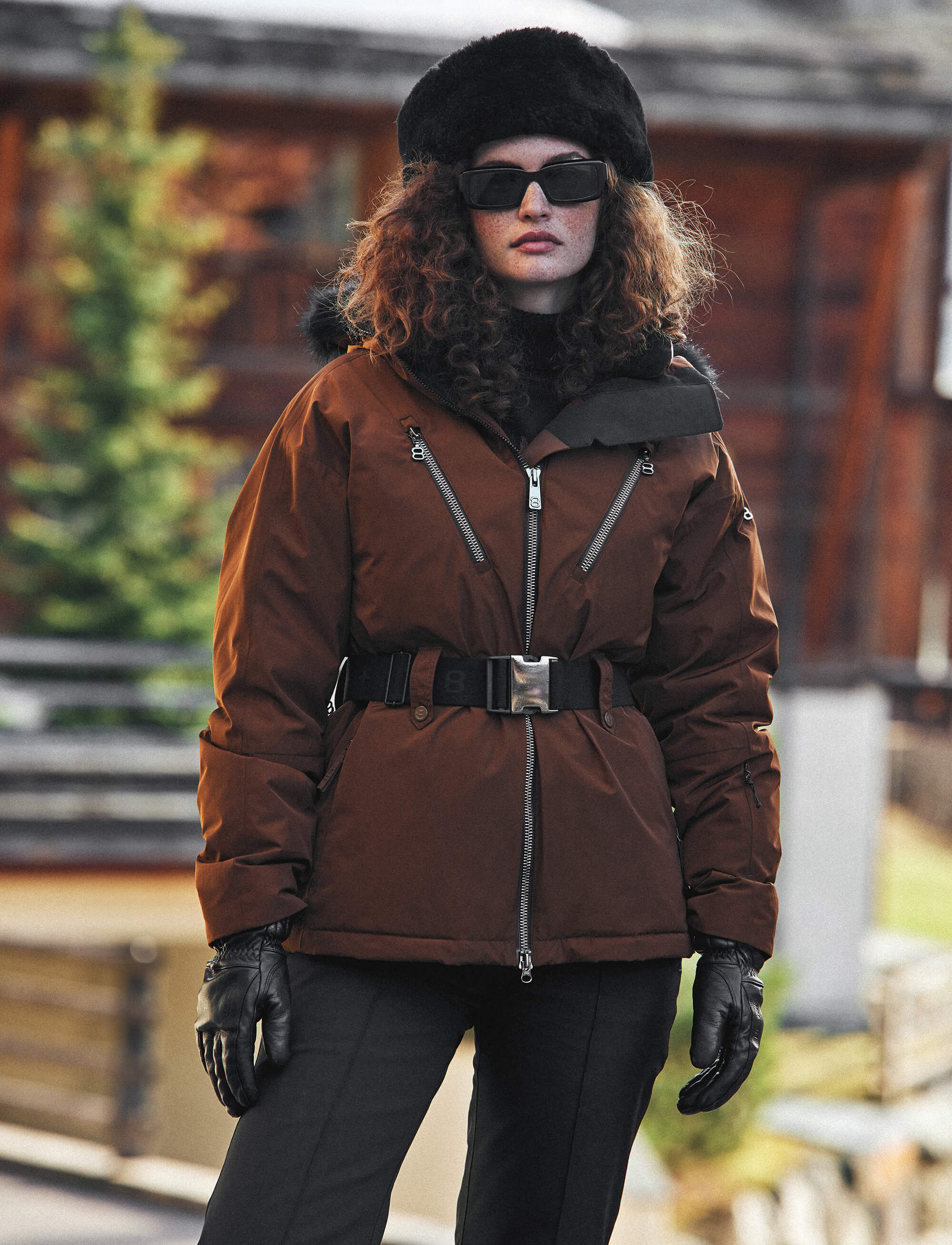 Perla W Ski Jacket - Cashmere Brown