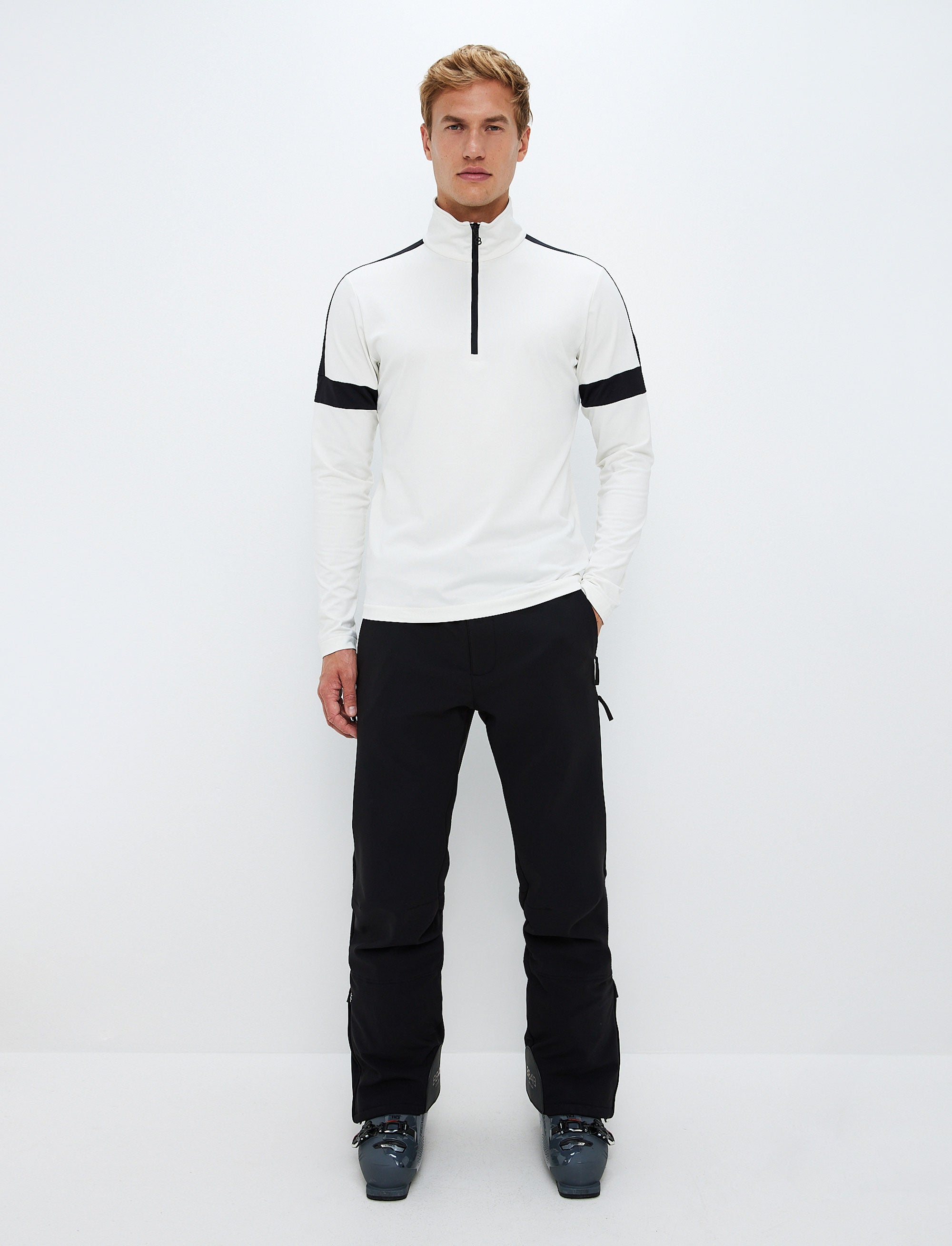 Dino 1/2 Zip Sweat - Blanc