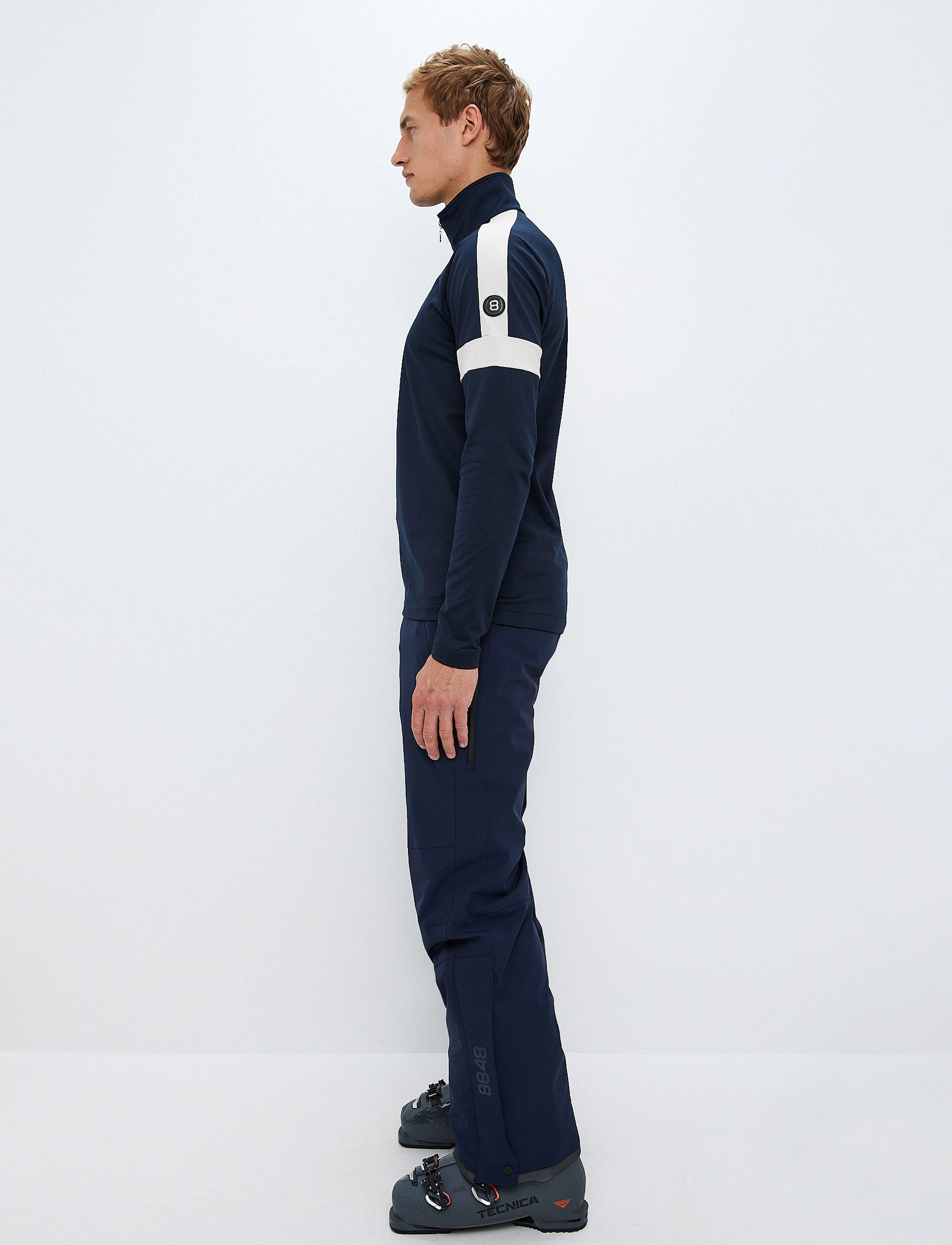 Dino 1/2 Zip Sweat - Navy