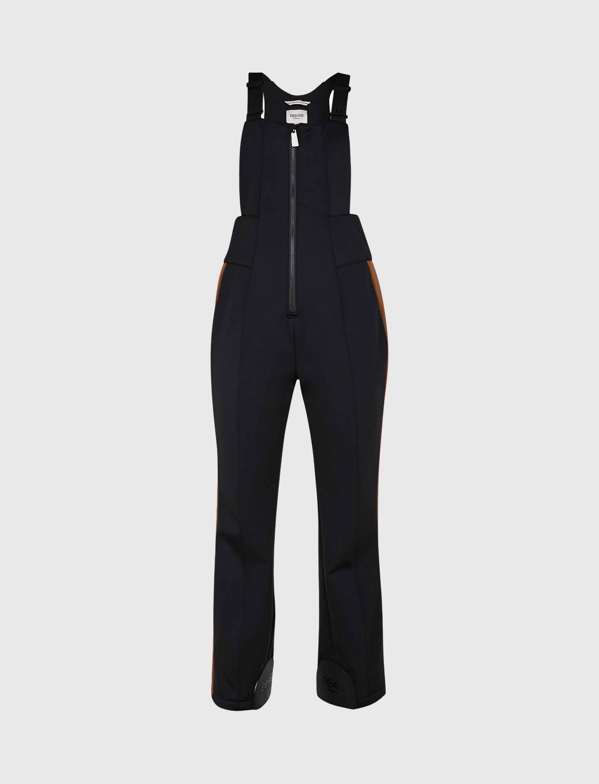 Maya W Bib Pant - Black/Cashmere Brown