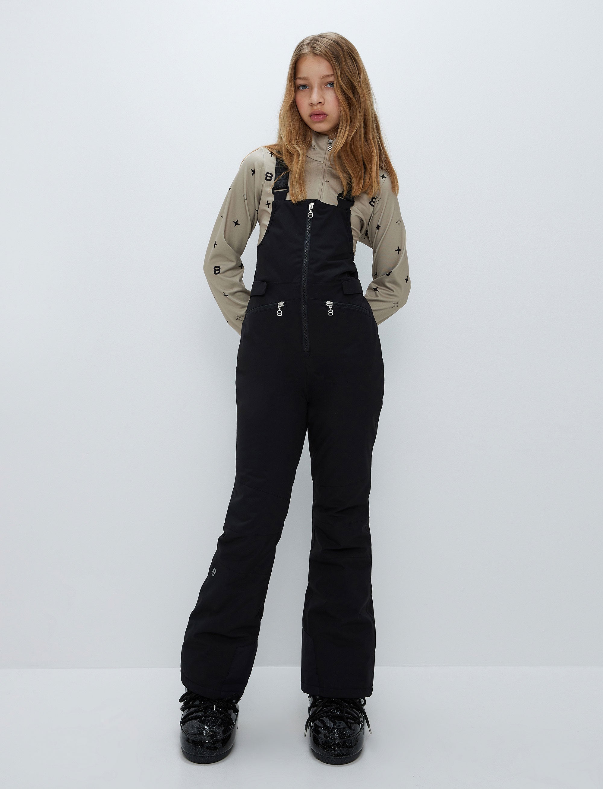 Ella JR Bib Pant - Black