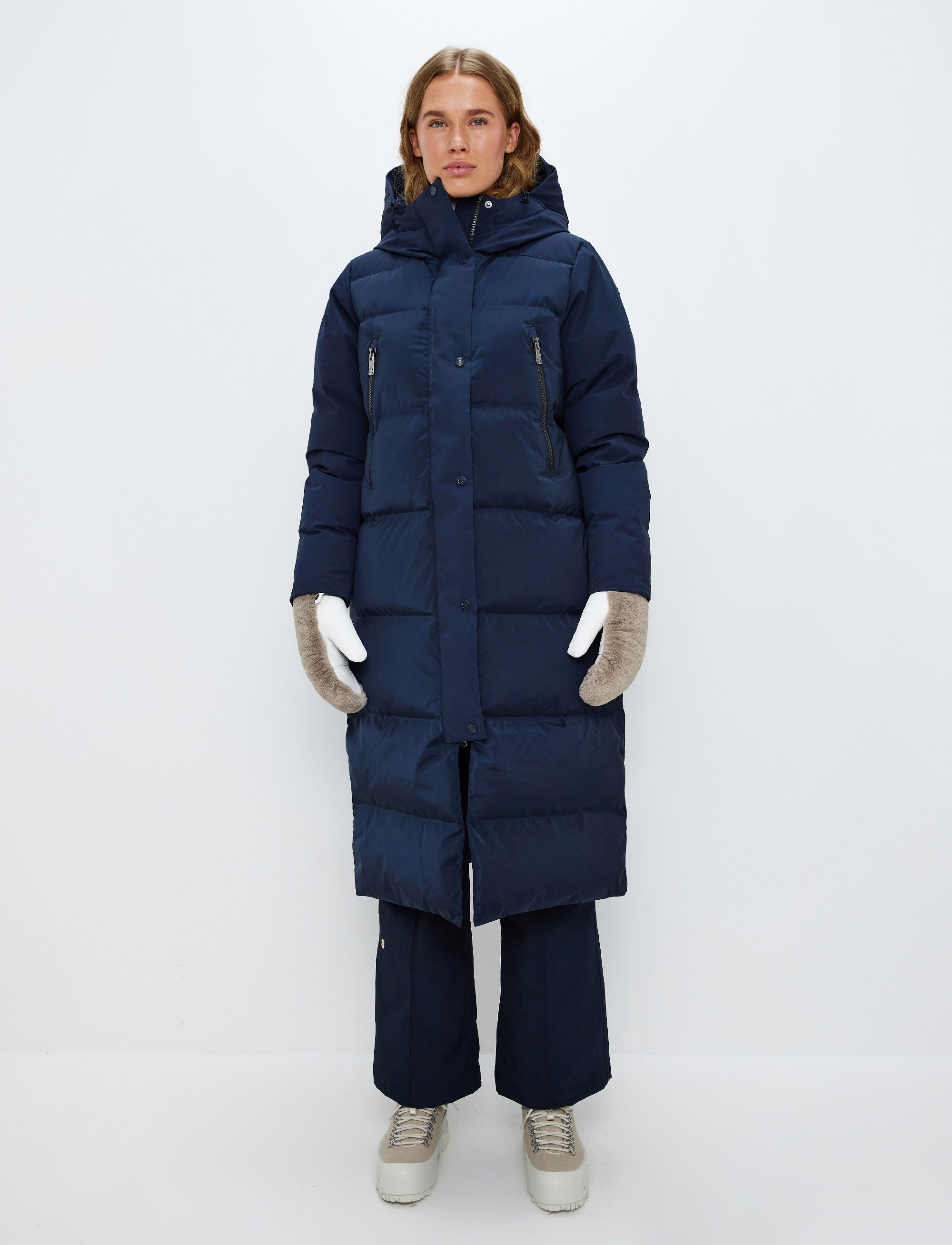 Lilly W Down Coat - Navy