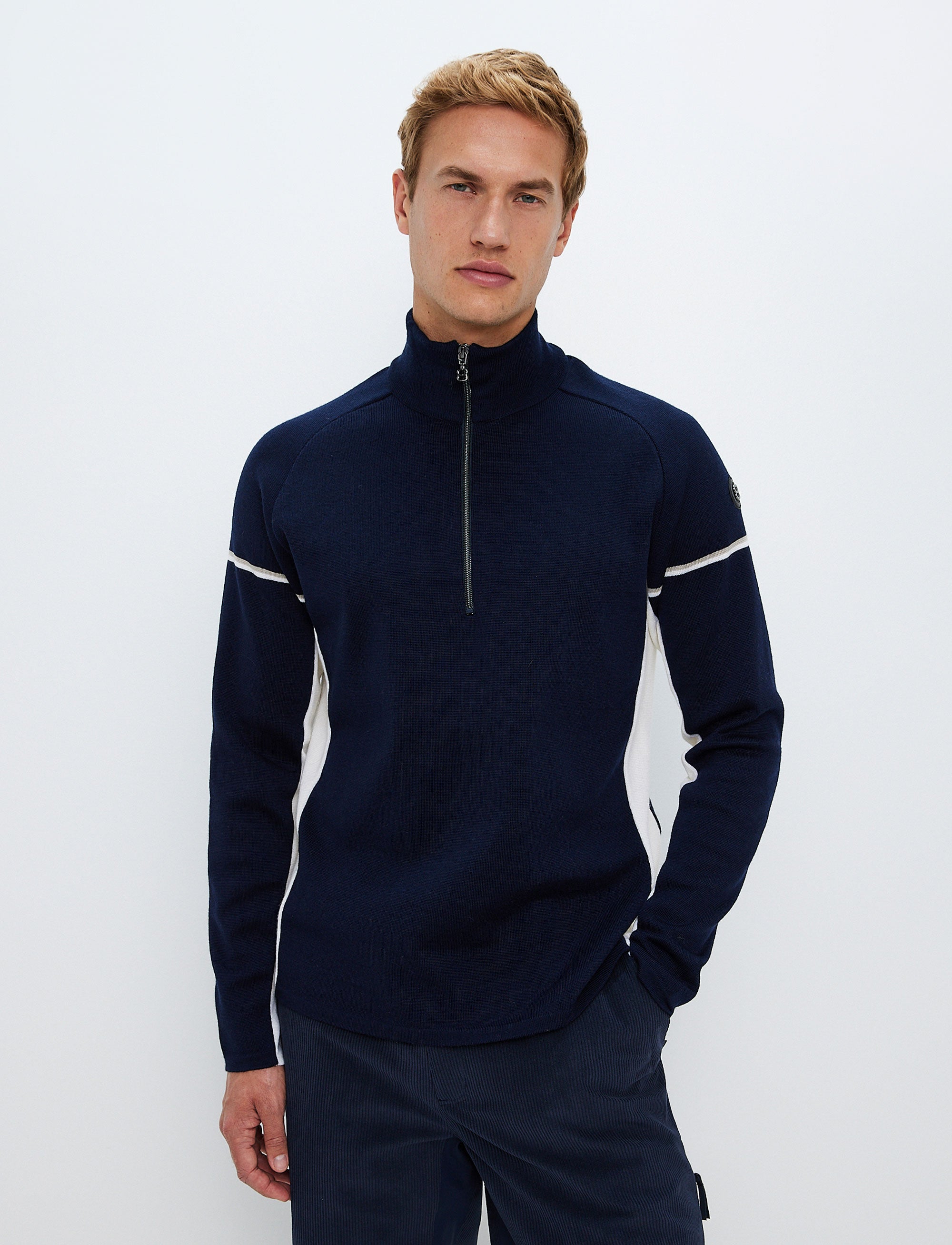 Moritz Merino Sweat - Navy