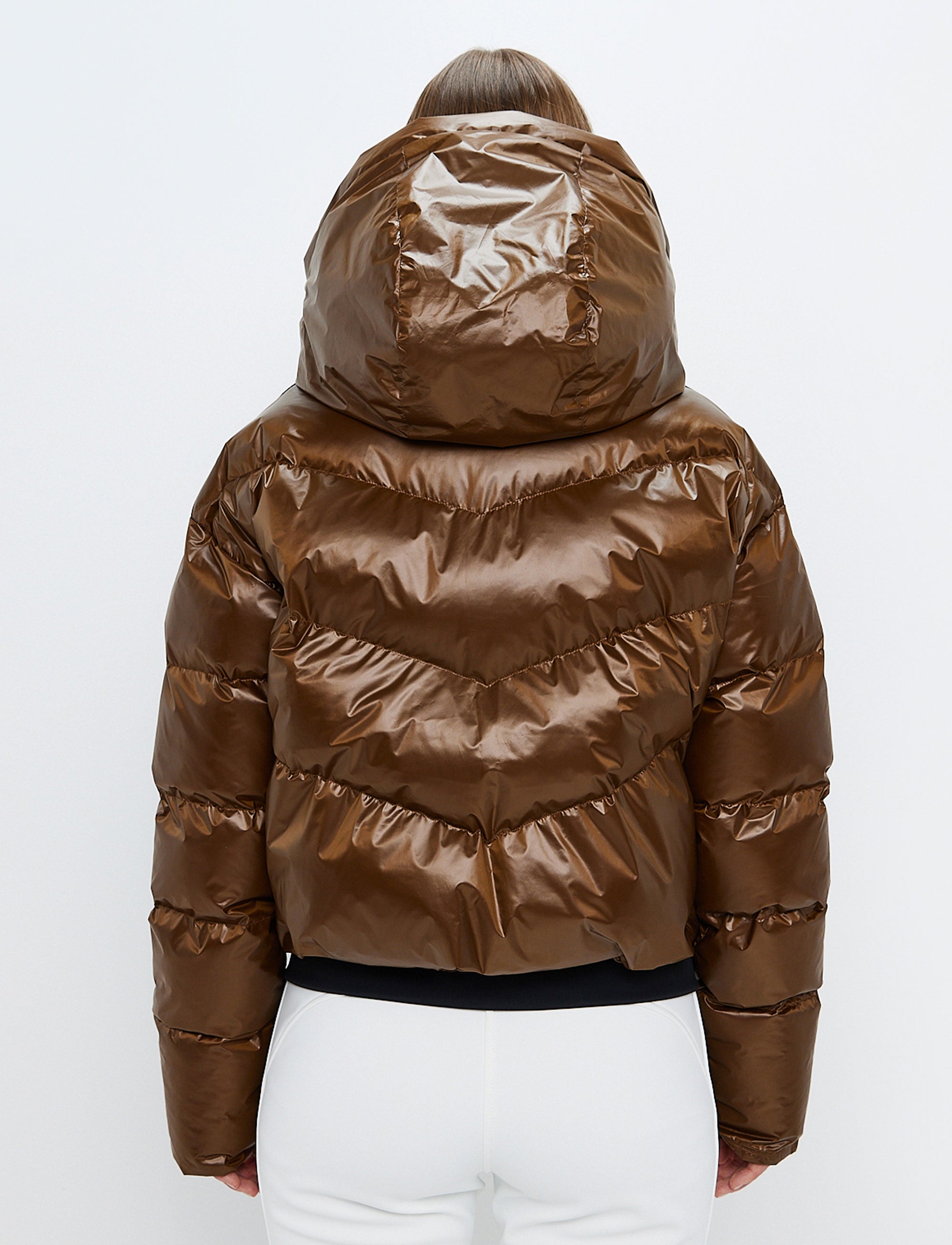 Rose gold ski jacket sale