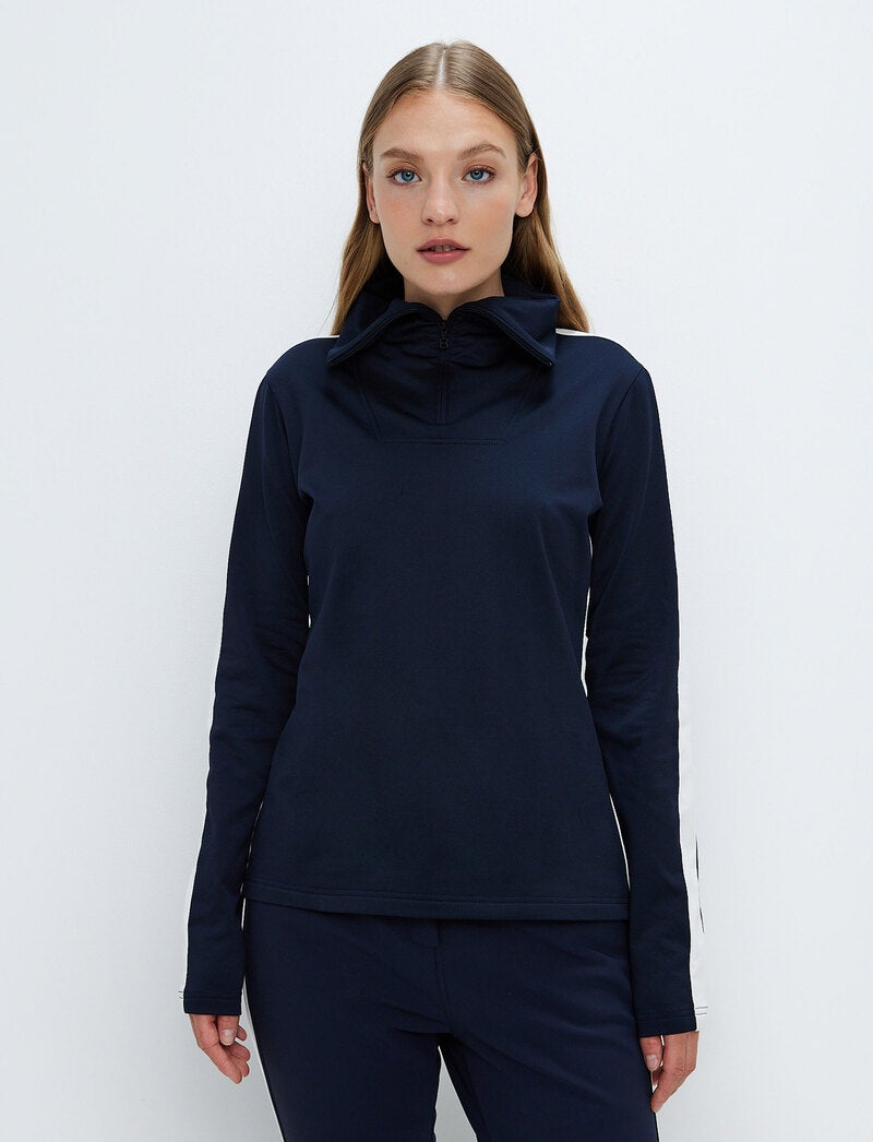 Vanessa W 1/2 Zip Sweat - Navy