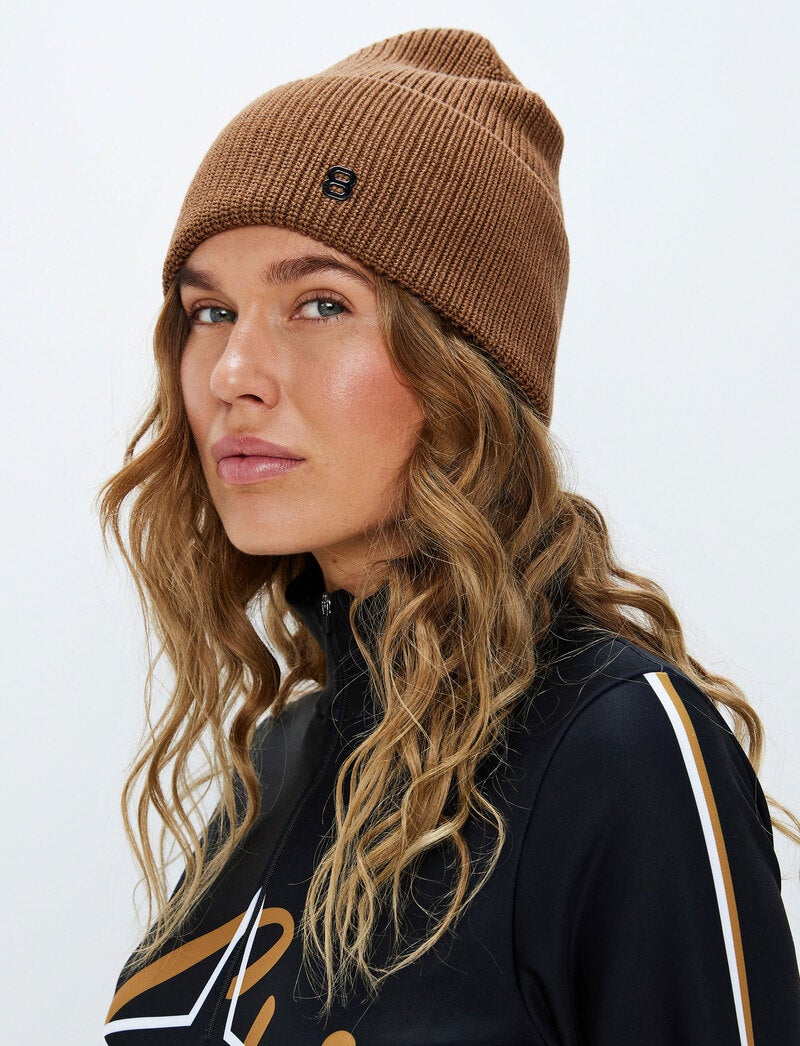 Bailee Wool Beanie - Cashmere Brown