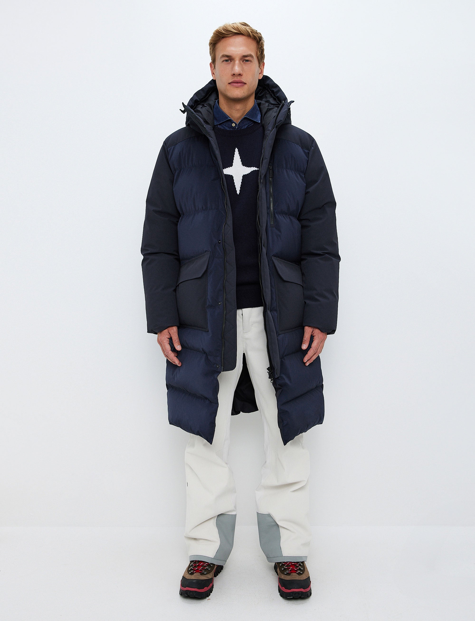 Boncourt Down Coat - Navy