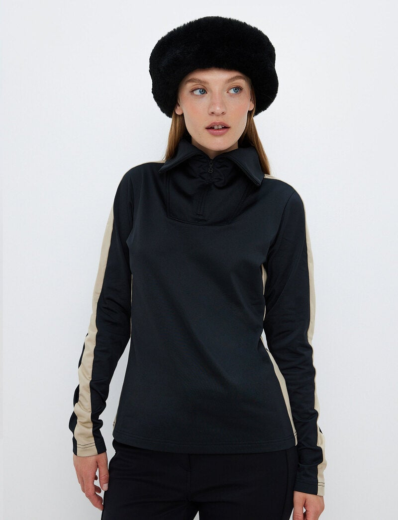 Vanessa W 1/2 Zip Sweat - Black