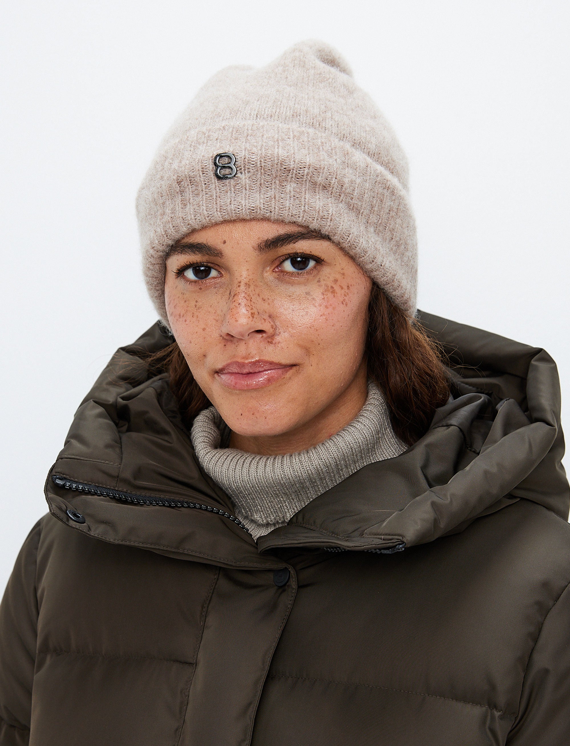 Emma Wool Beanie - Lt Beige