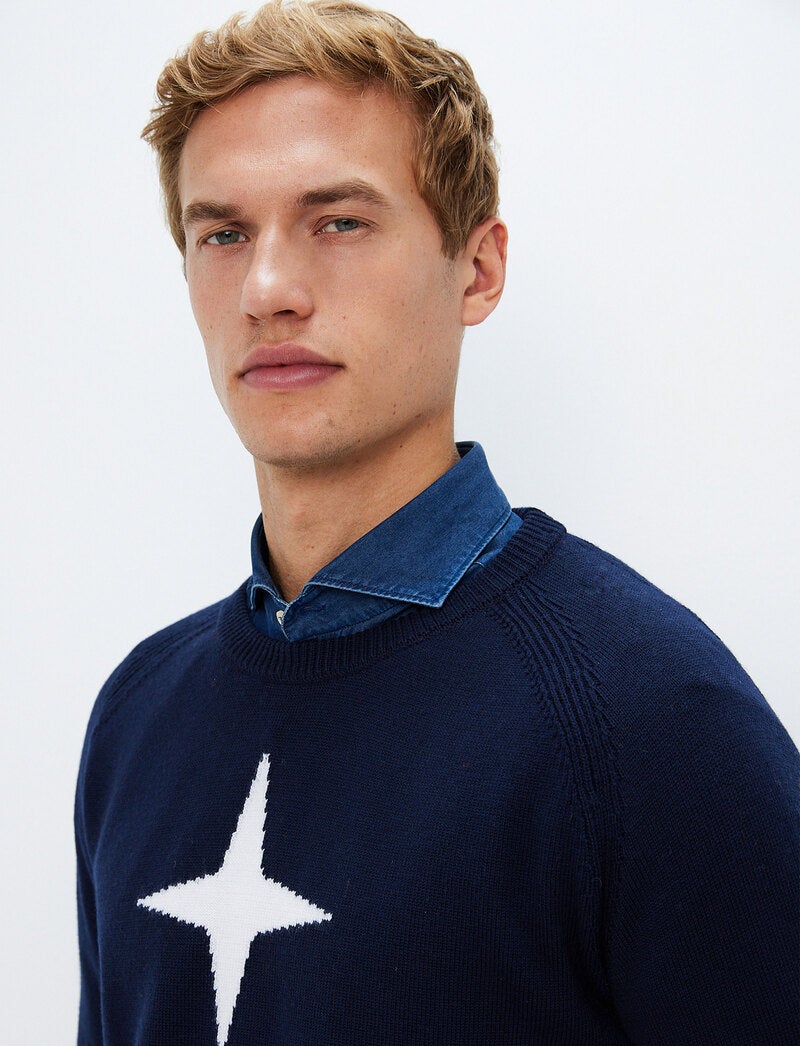 Star Merino Sweat - Navy