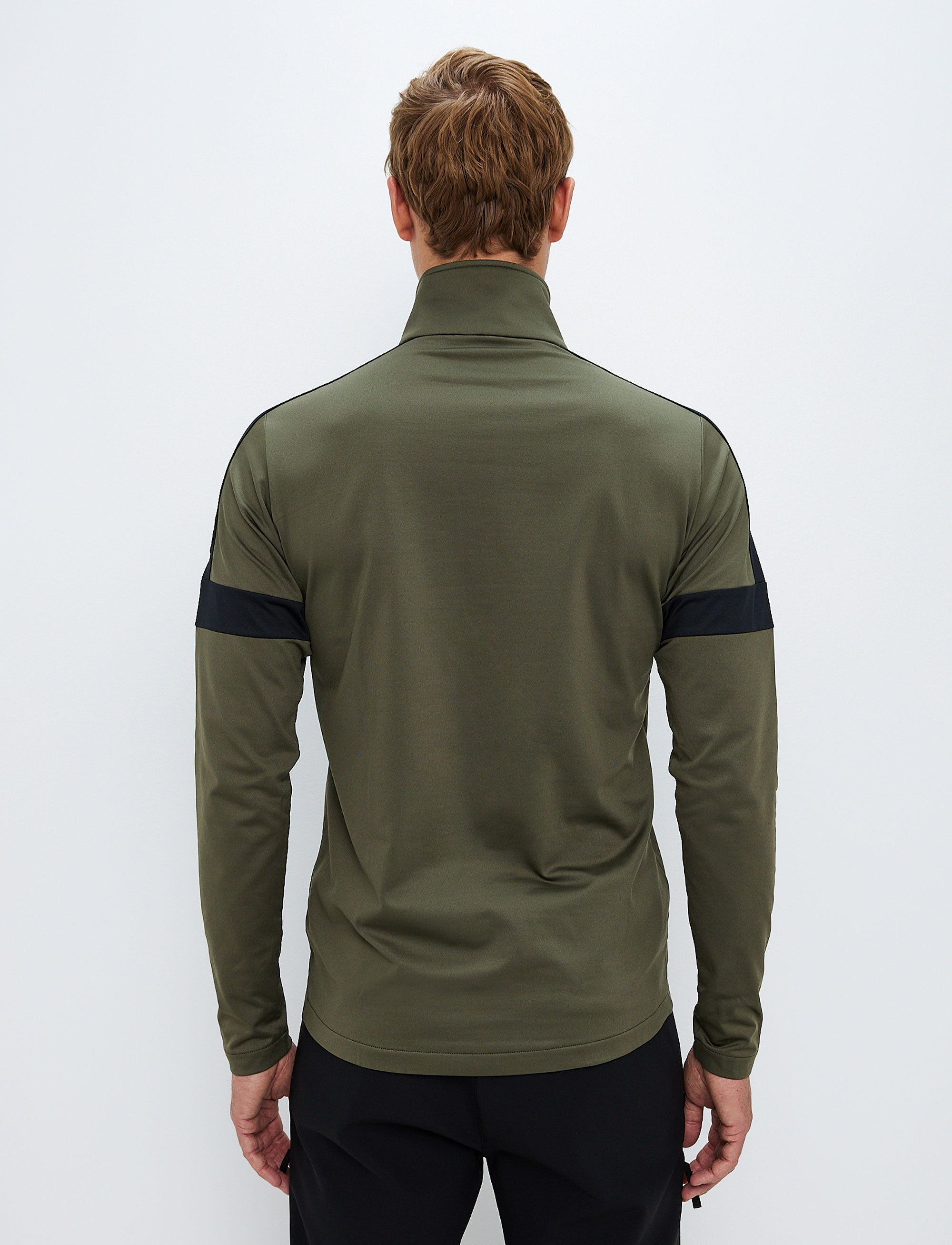 Dino 1/2 Zip Sweat - Army Green