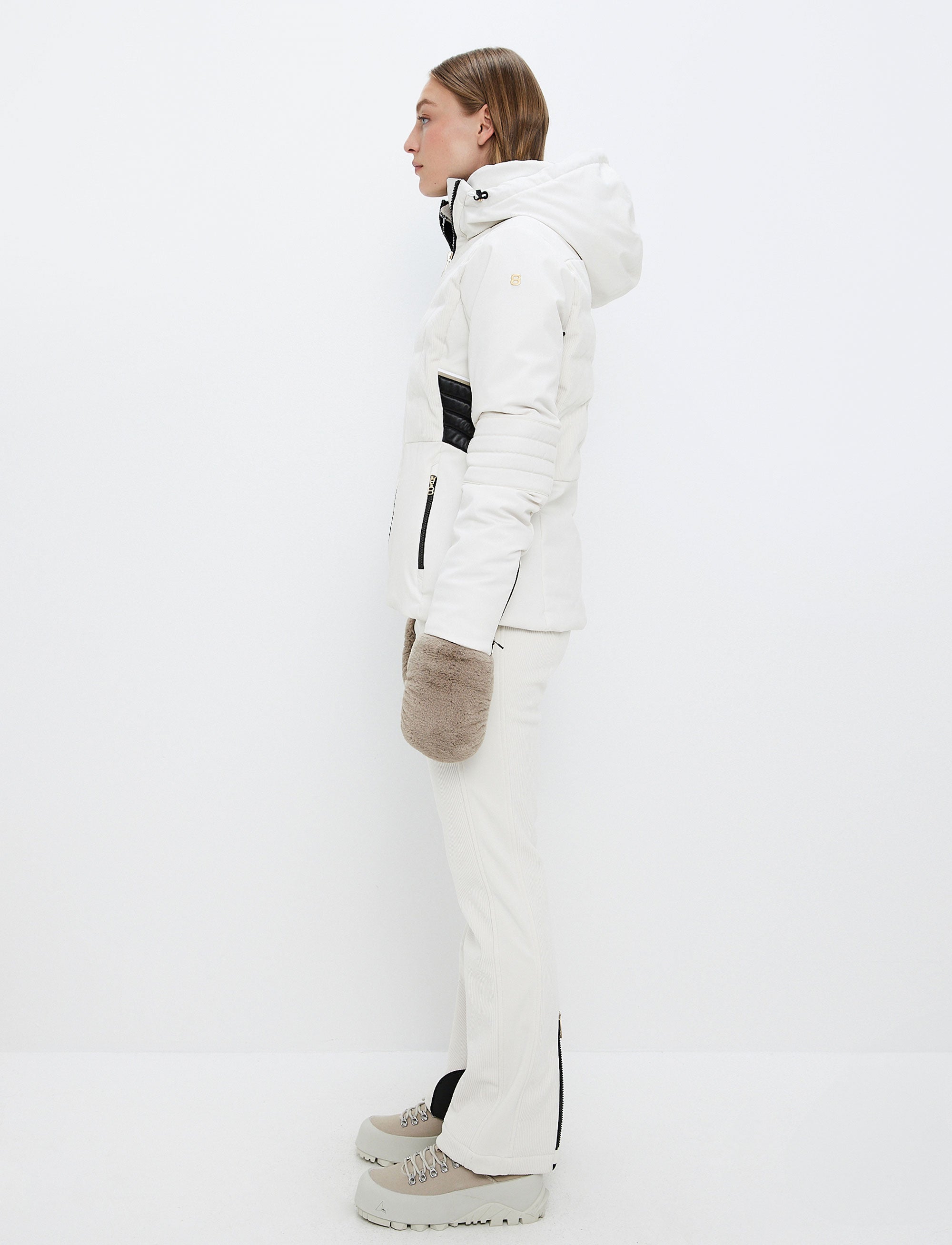 Clarice W Cord Ski Jacket - Winter White