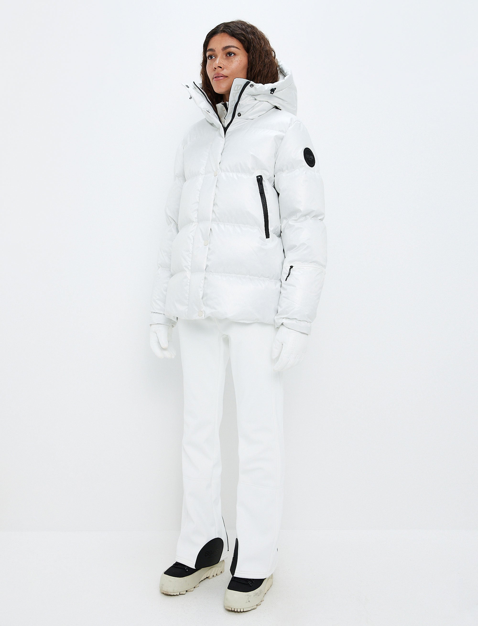 Sarah W Ski Down Jacket - Blanc