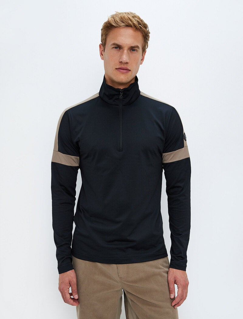 Dino 1/2 Zip Sweat - Black