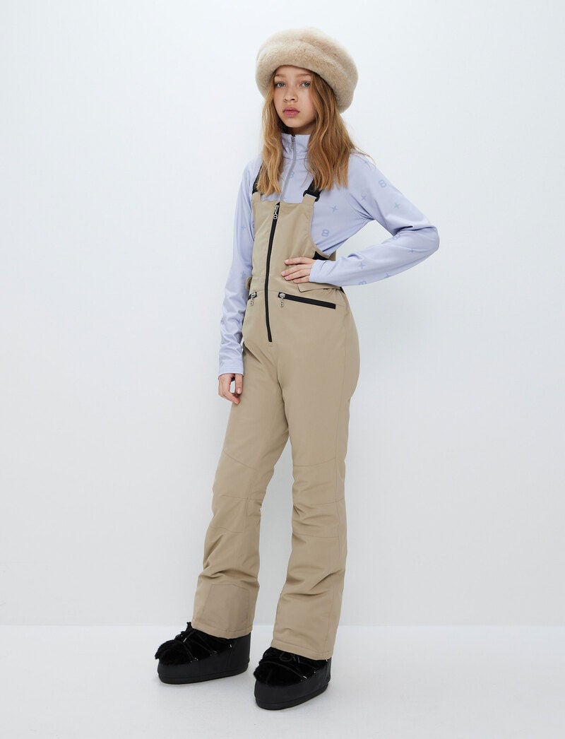 Ella JR Bib Pant - Lt Fallen Rock