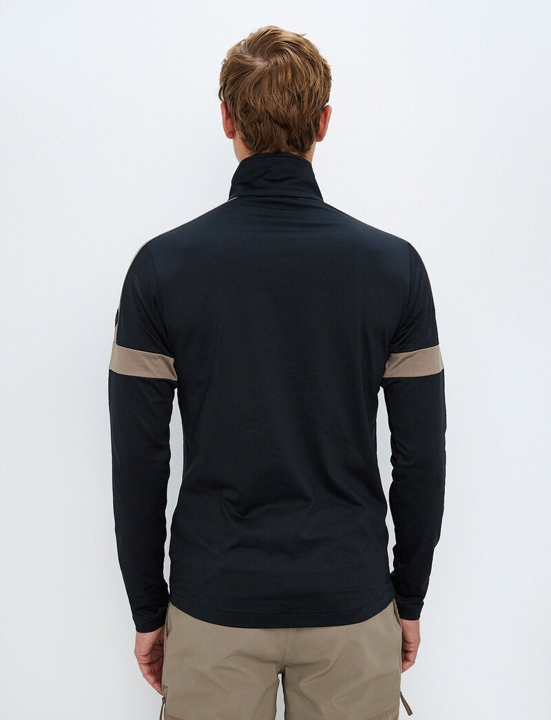 Dino 1/2 Zip Sweat - Black