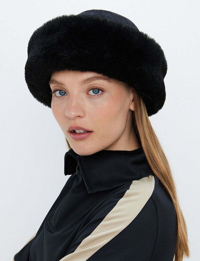 Lola Sherling Hat - Black