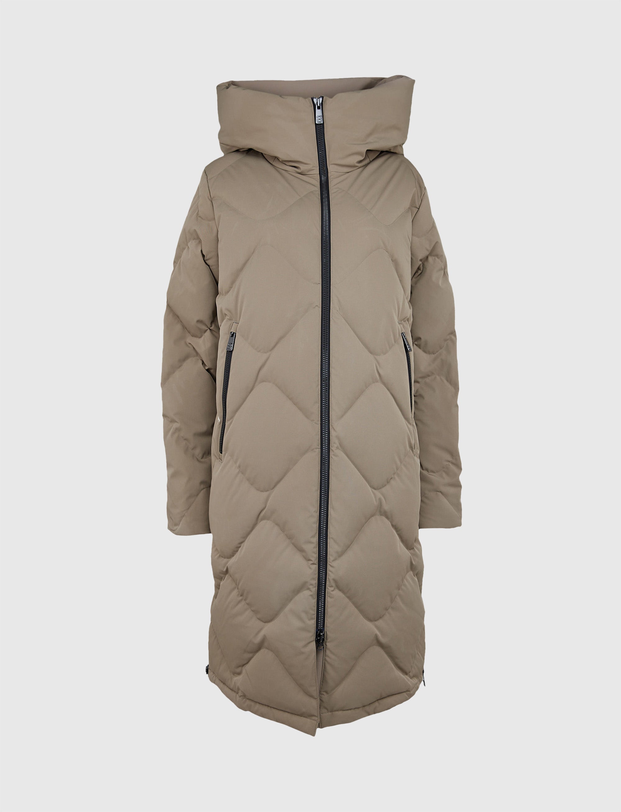 Gwen W Down Coat - Beige