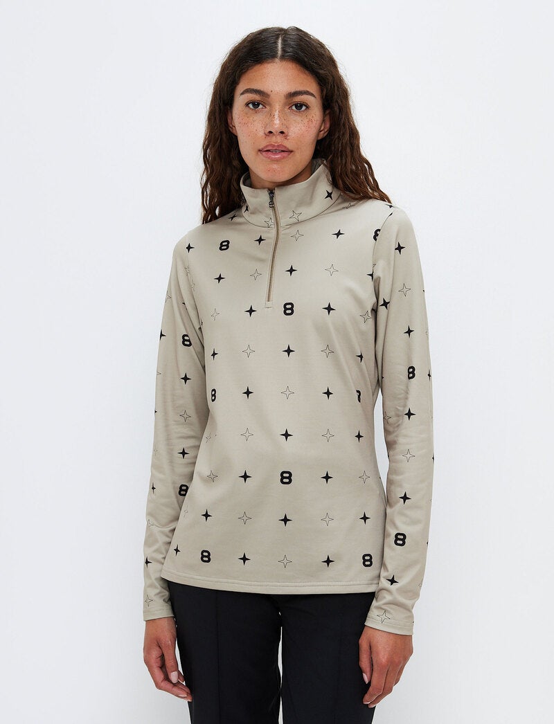 8854 Star W Sweat - Lt Beige