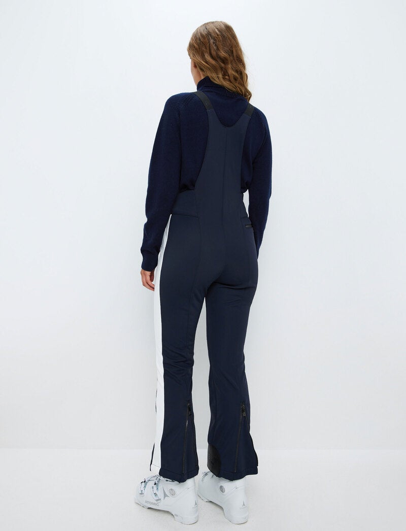 Maya W Bib Pant - Navy/Blanc