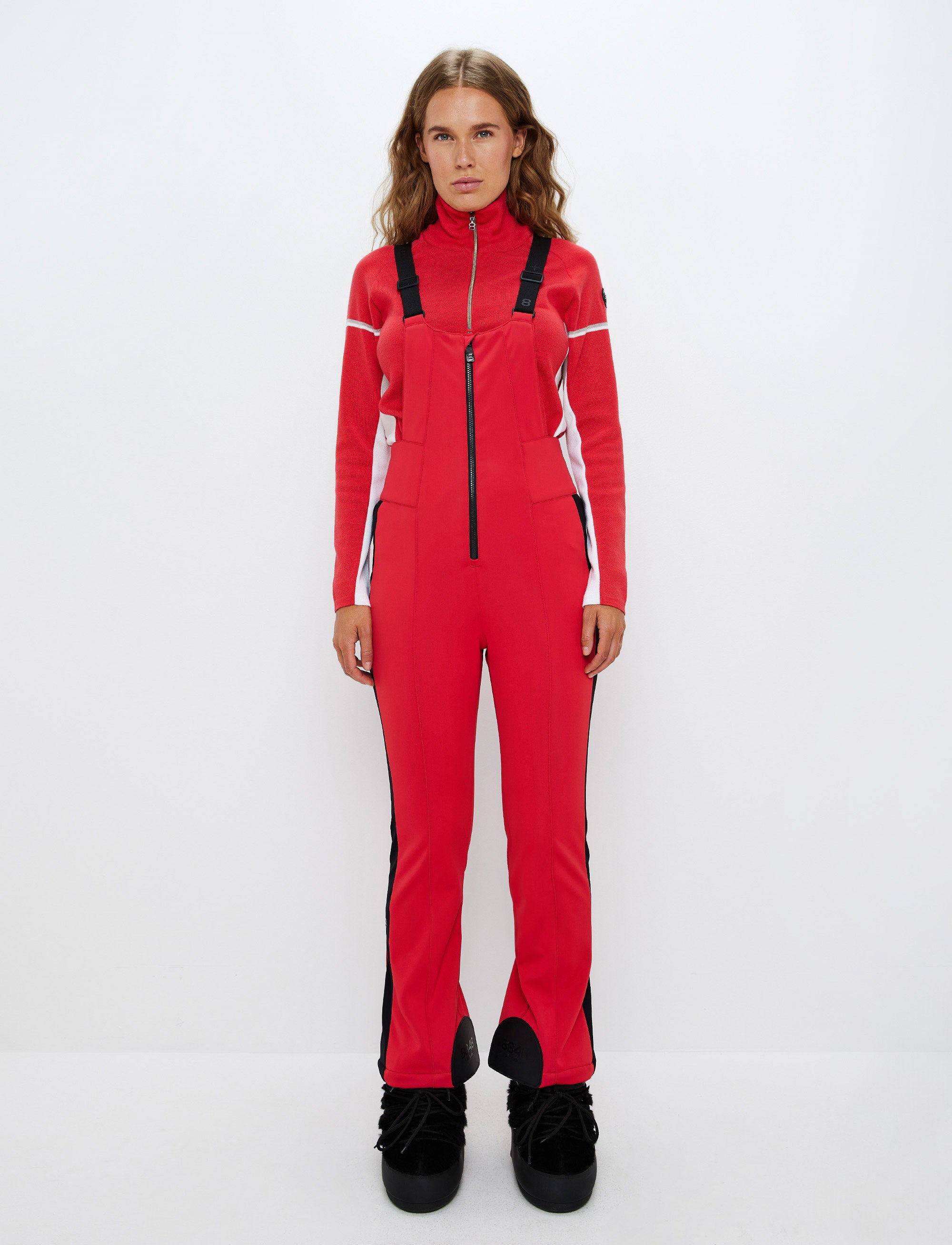 Maya W Bib Pant - Poinsetta Red