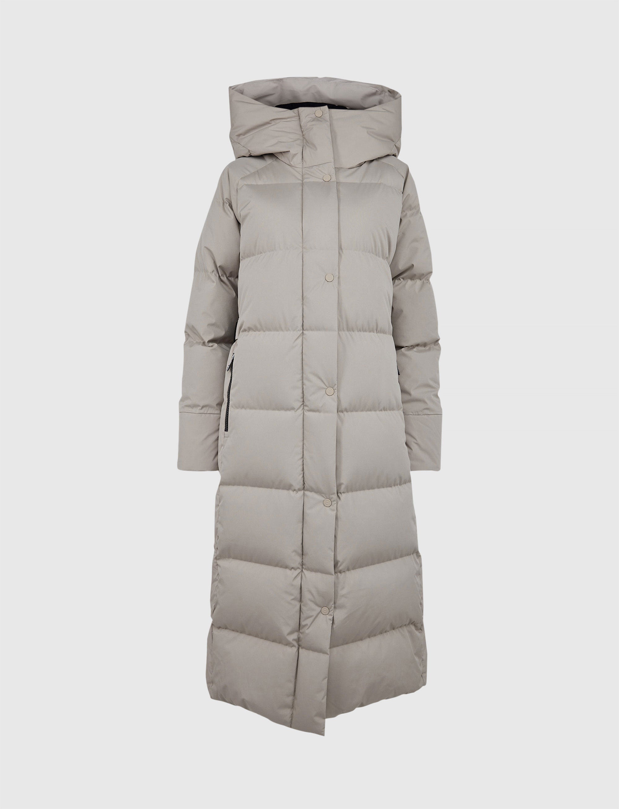 Ruth W Down Coat - Lt Beige