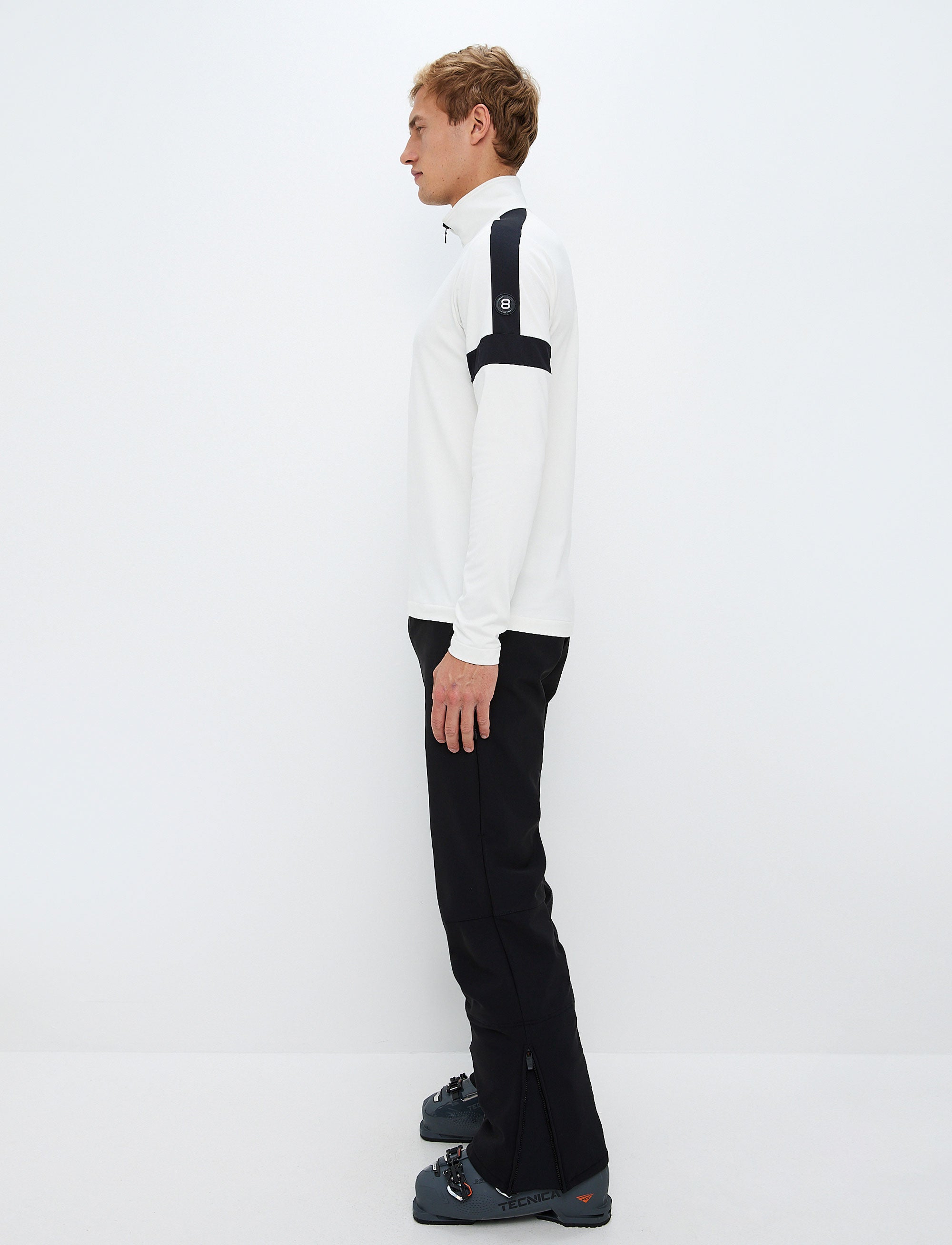 Dino 1/2 Zip Sweat - Blanc