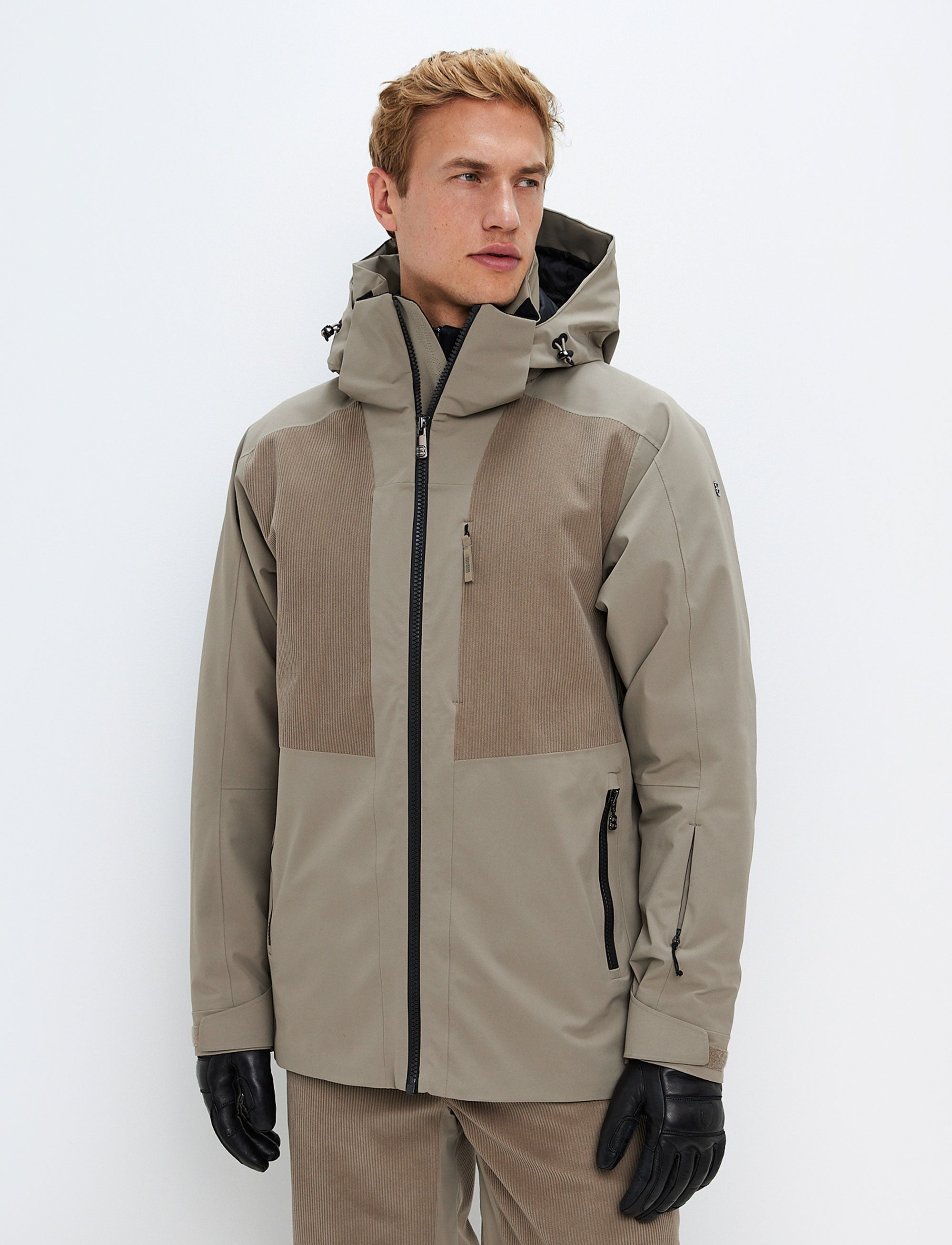 Andrew Cord Ski Jacket - Lt Beige