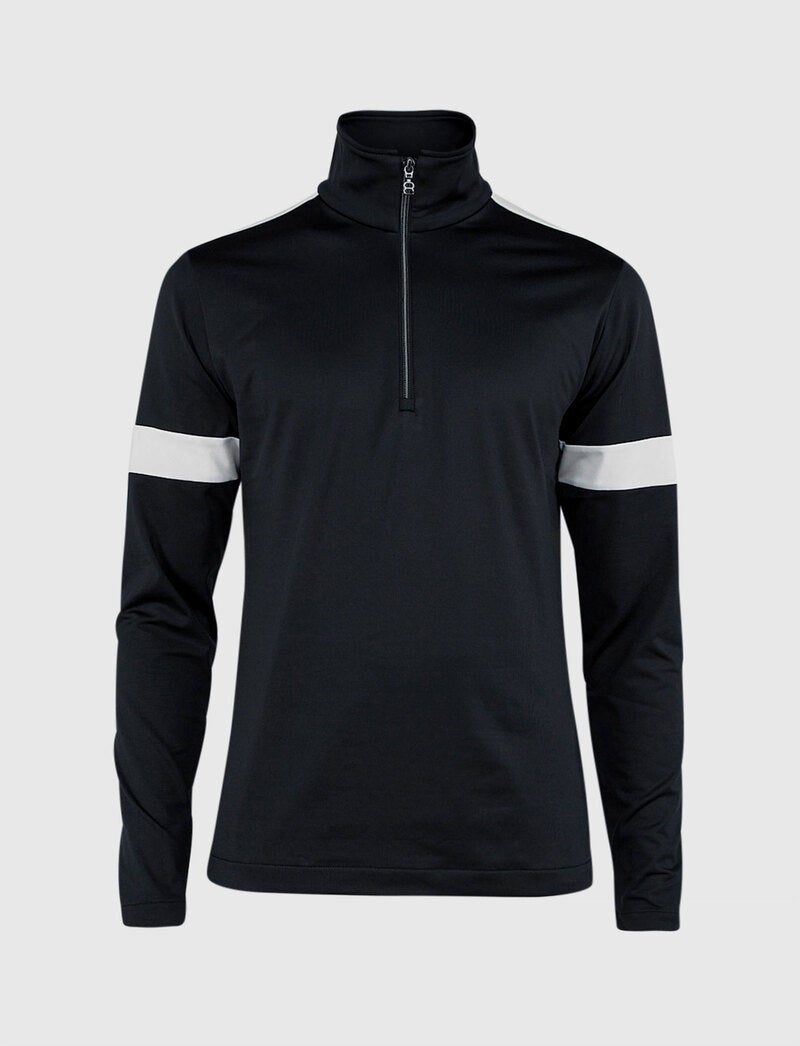 Dino 1/2 Zip Sweat - Black/White