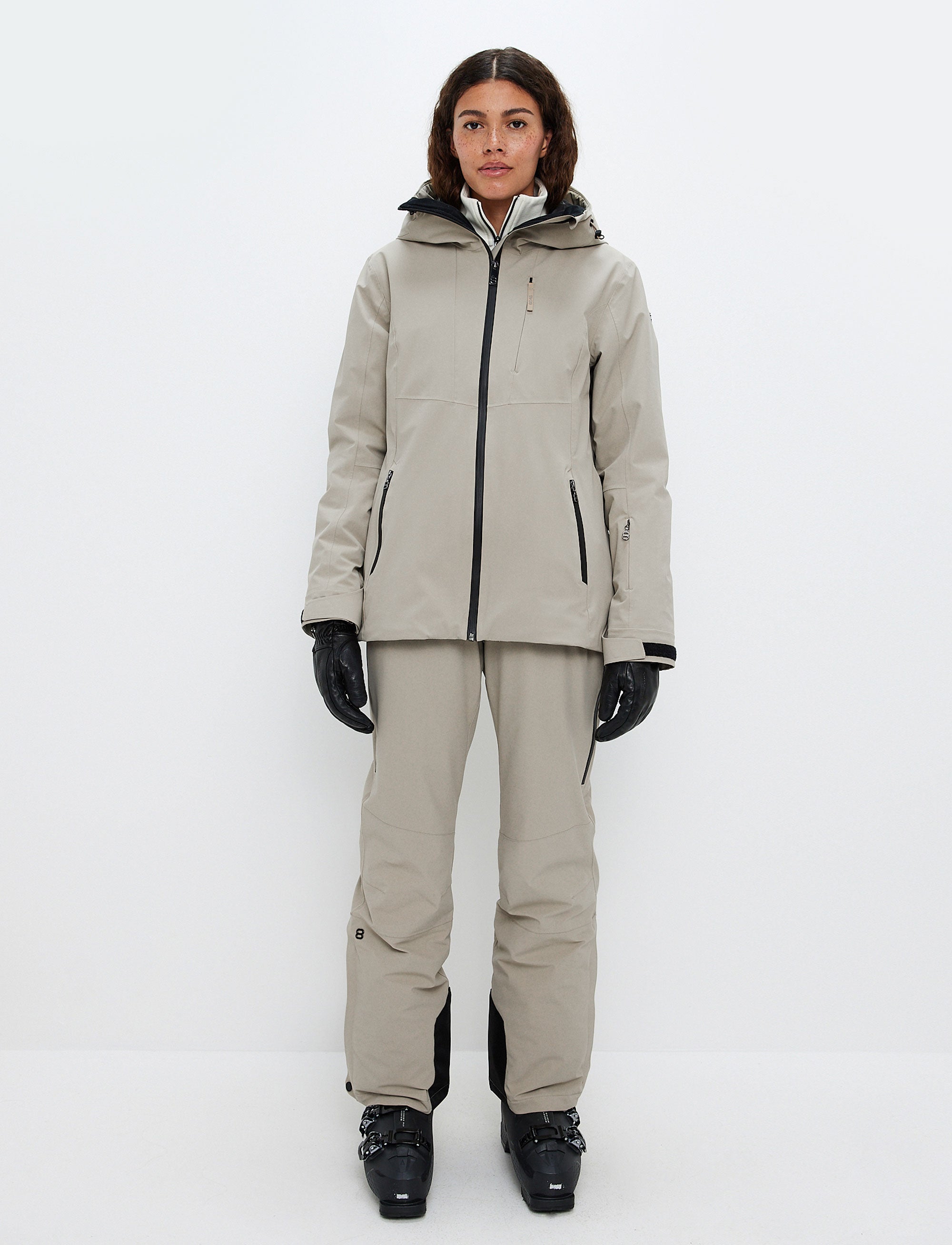 Lyla W Ski Jacket - Lt Beige